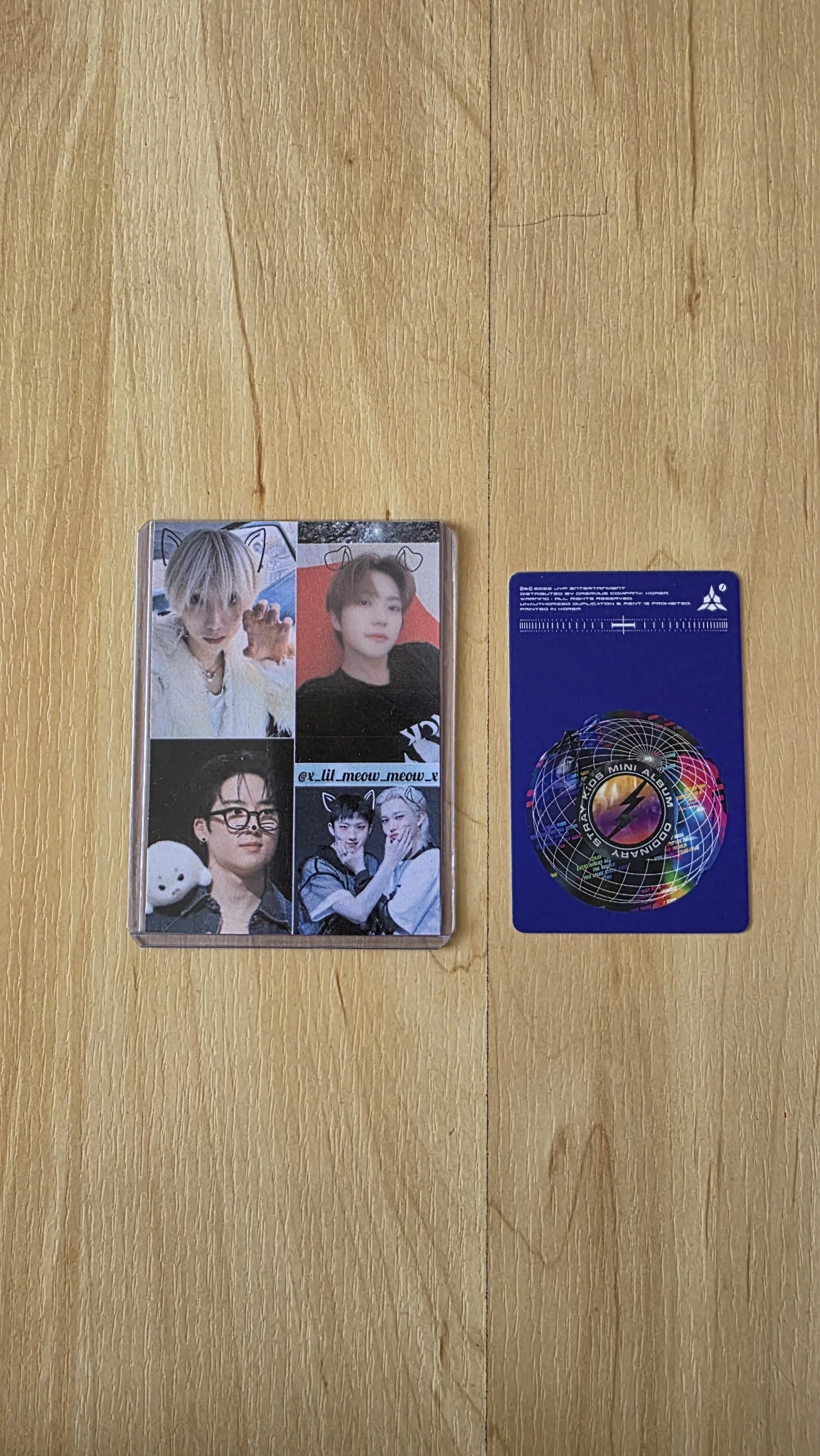 Stray Kids Stray Kids - Hyunjin & HAN - Oddinary Album trading card pre-order benefit album photocard listing photo 2