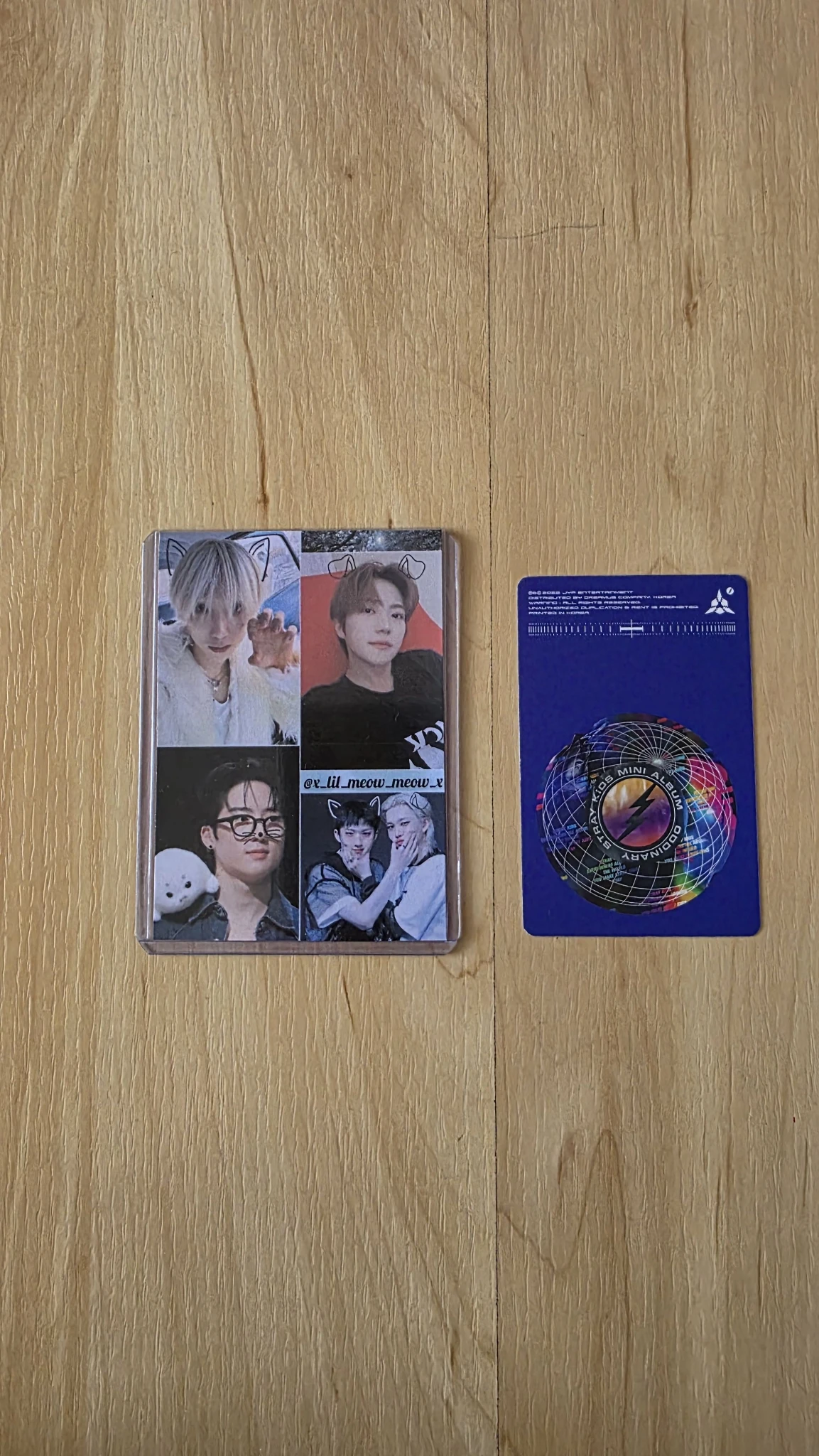 Stray Kids Stray Kids - Felix & Changbin - Oddinary Album album photocard pre-order benefit Trading card listing photo 2