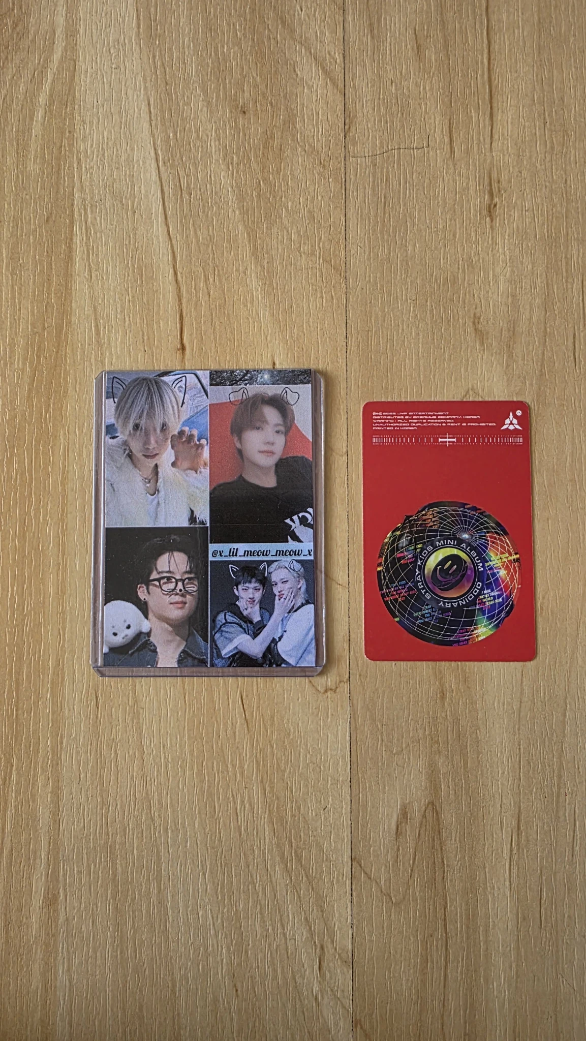 Stray Kids Stray Kids - Hyunjin & Felix - Oddinary Album trading card pre-order benefit album photocard listing photo 2