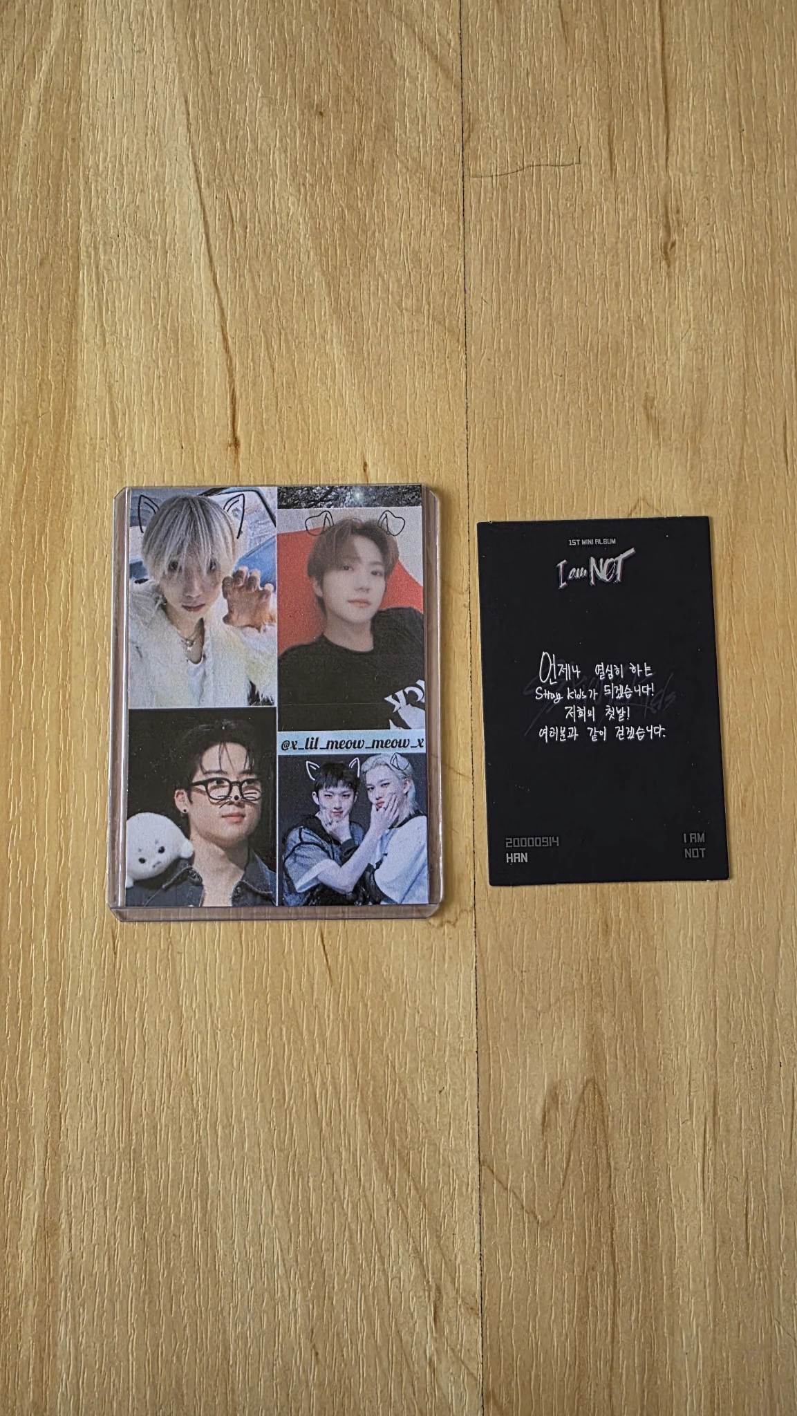 Stray Kids HAN Stray Kids - HAN - I am NOT Album album photocard child version FPO listing photo 2
