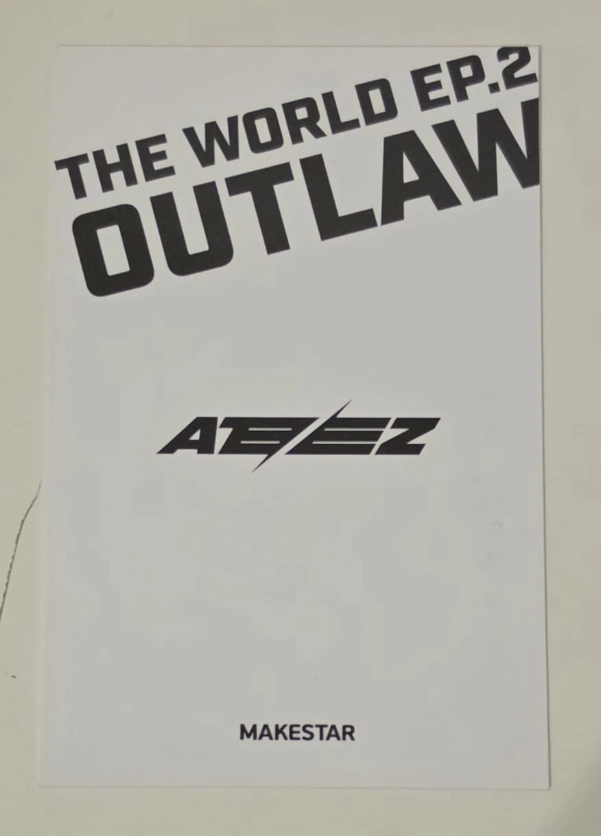 ATEEZ Yunho ATEEZ - Yunho - THE WORLD EP.2 : OUTLAW Album makestar polaroid pob (pre-order benefit) listing photo 2