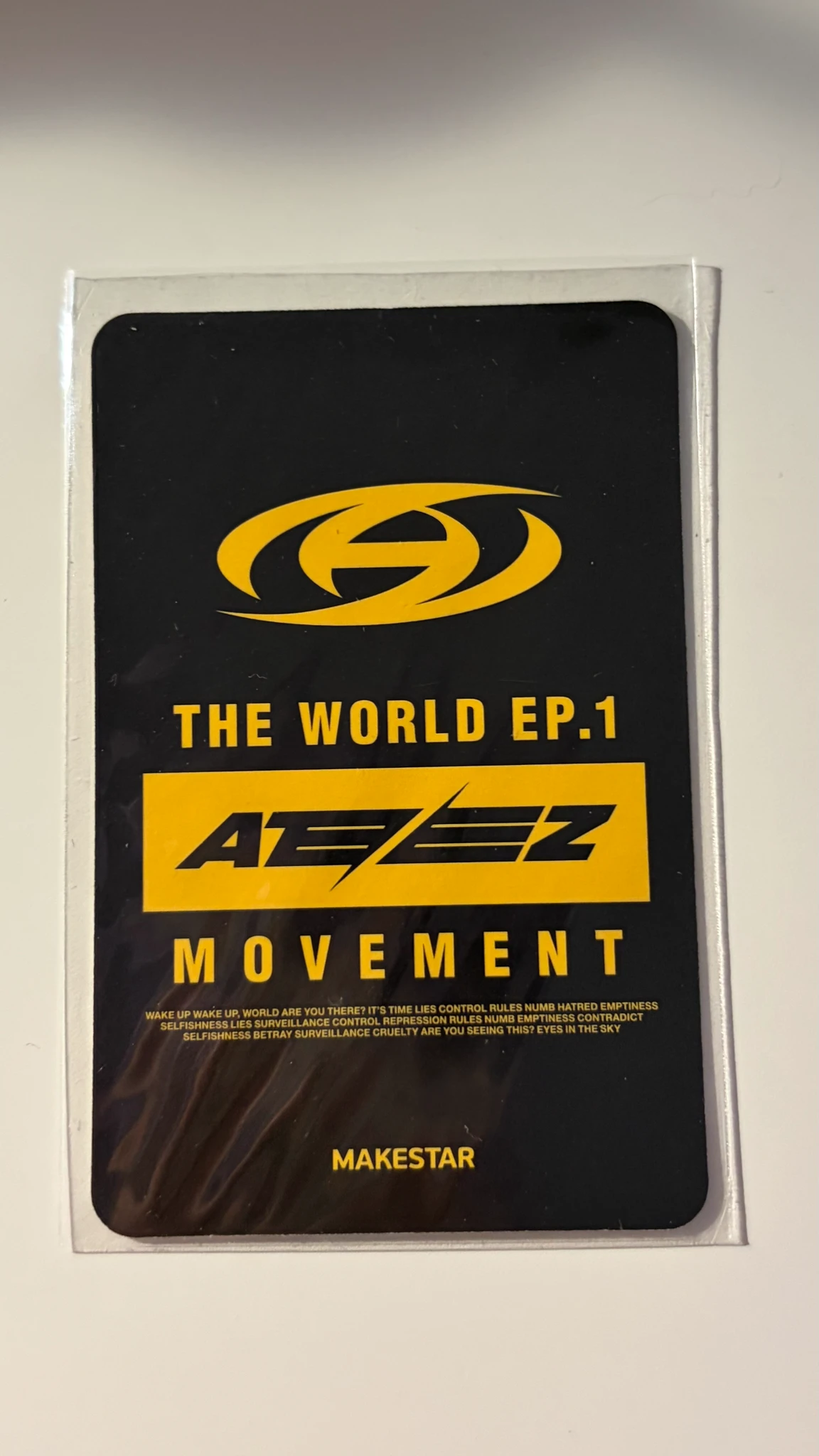 ATEEZ Hongjoong ATEEZ - Hongjoong - THE WORLD EP.1 : MOVEMENT Album makestar fansign round 2 listing photo 2