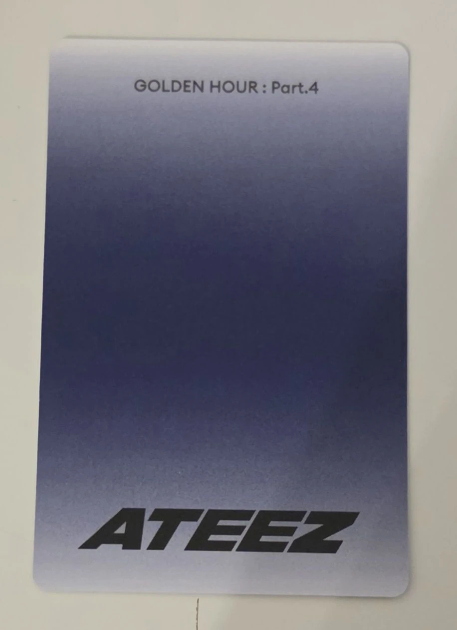 ATEEZ Yunho ATEEZ - Yunho - Golden Hour : Part.4 Album album photocard poca album listing photo 2