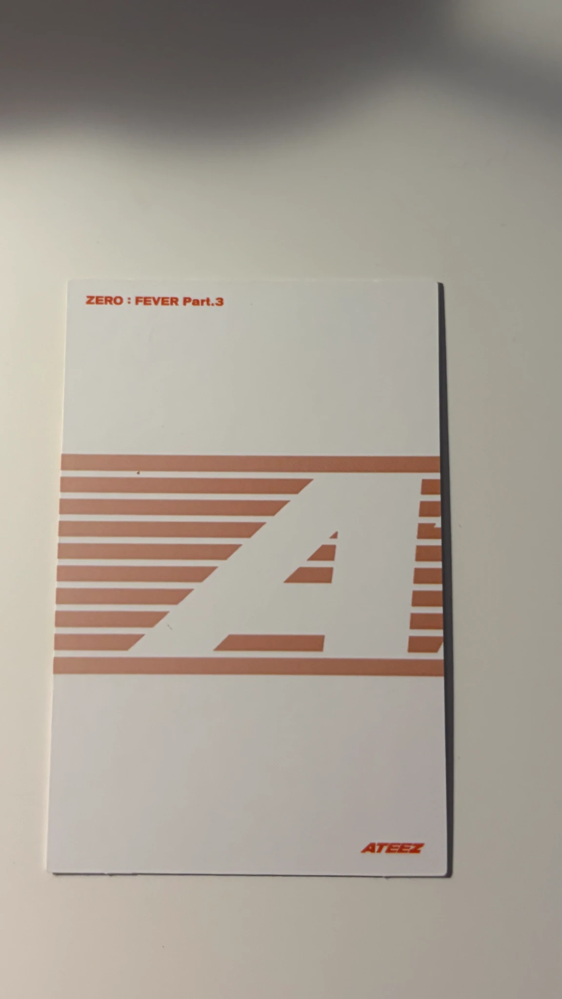 ATEEZ Hongjoong ATEEZ - Hongjoong - ZERO : FEVER Part.3 Album album photocard diary version limited version listing photo 2