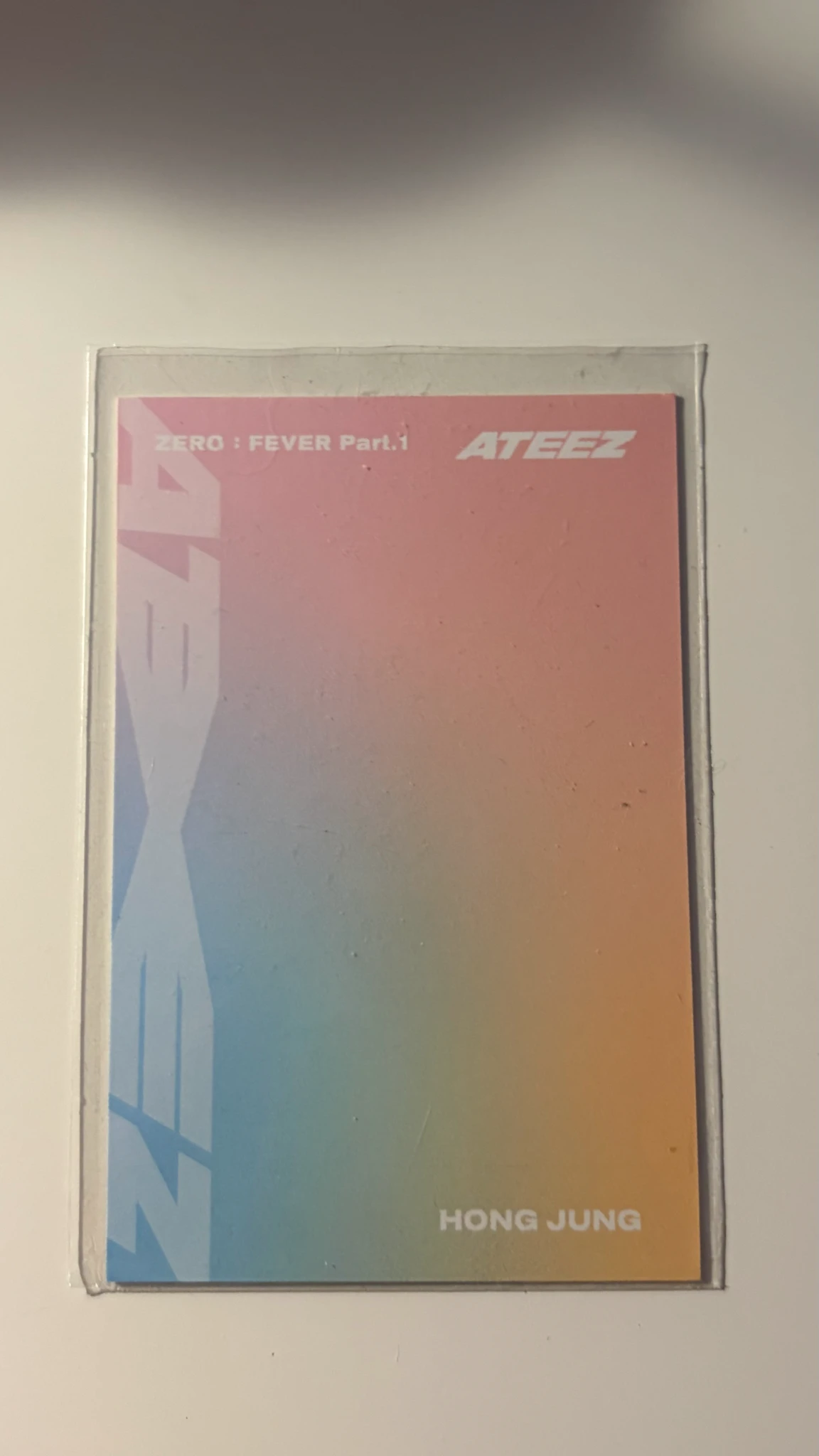 ATEEZ Hongjoong ATEEZ - Hongjoong - ZERO : FEVER Part.1 Album mmt fansign listing photo 2