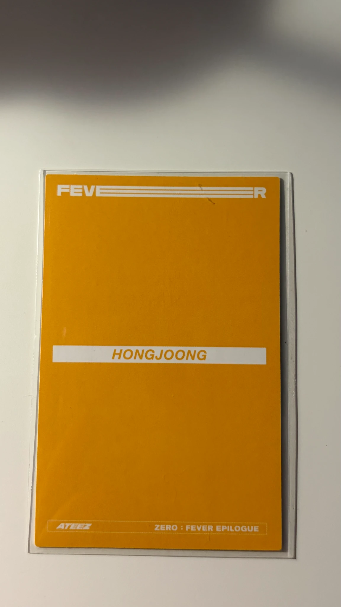 ATEEZ Hongjoong ATEEZ - Hongjoong - ZERO : FEVER EPILOGUE Album album photocard Z version limited version listing photo 2