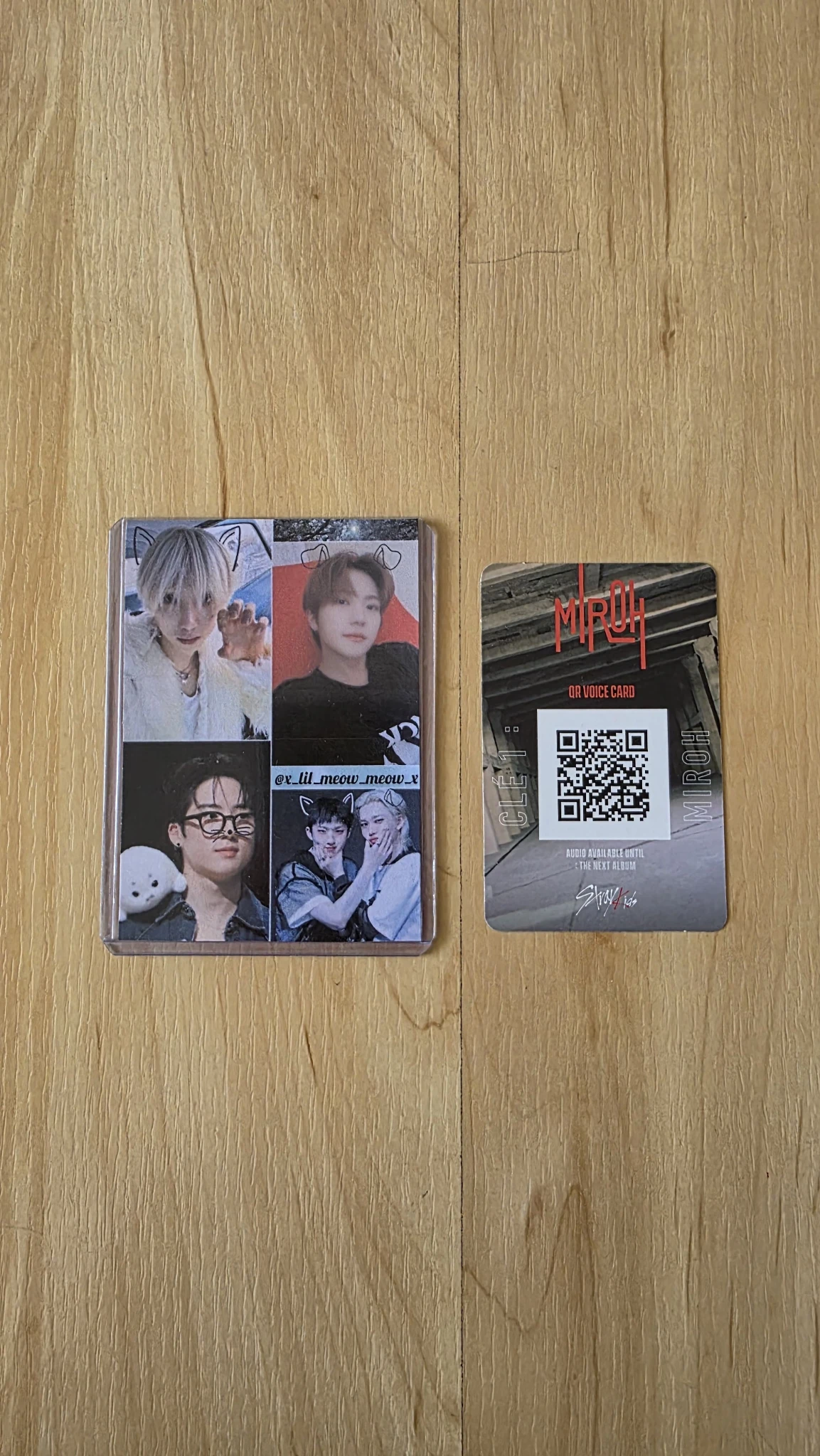 Stray Kids Felix Stray Kids - Felix - Clé 1: Miroh Album album photocard black border listing photo 2