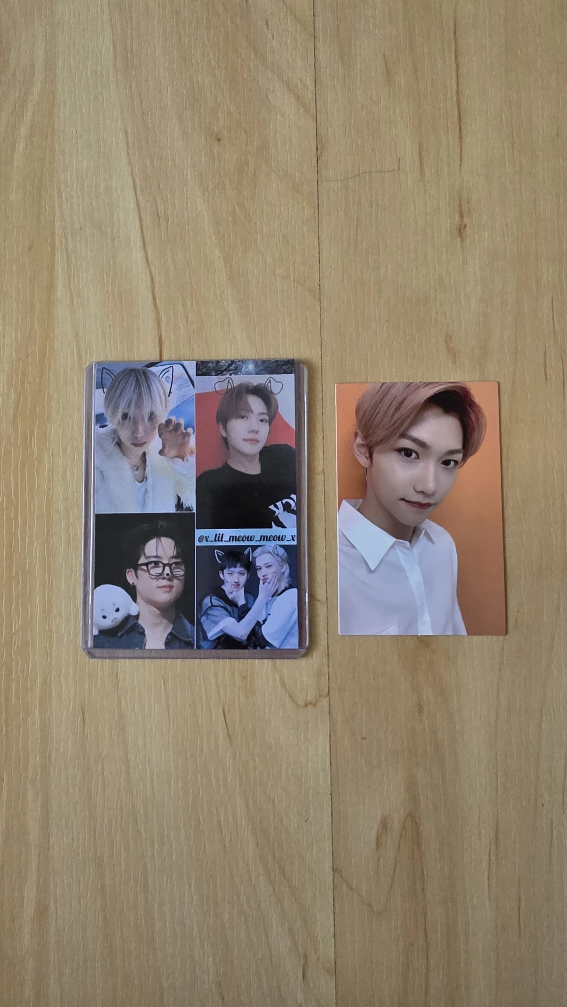 Stray Kids Felix Stray Kids - Felix - GO LIVE Album album photocard A version double-sided back side listing photo 2