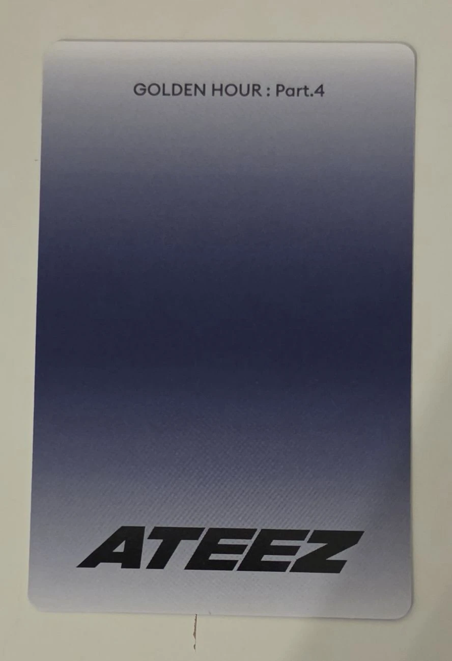ATEEZ Seonghwa ATEEZ - Seonghwa - Golden Hour : Part.4 Album album photocard poca album listing photo 2