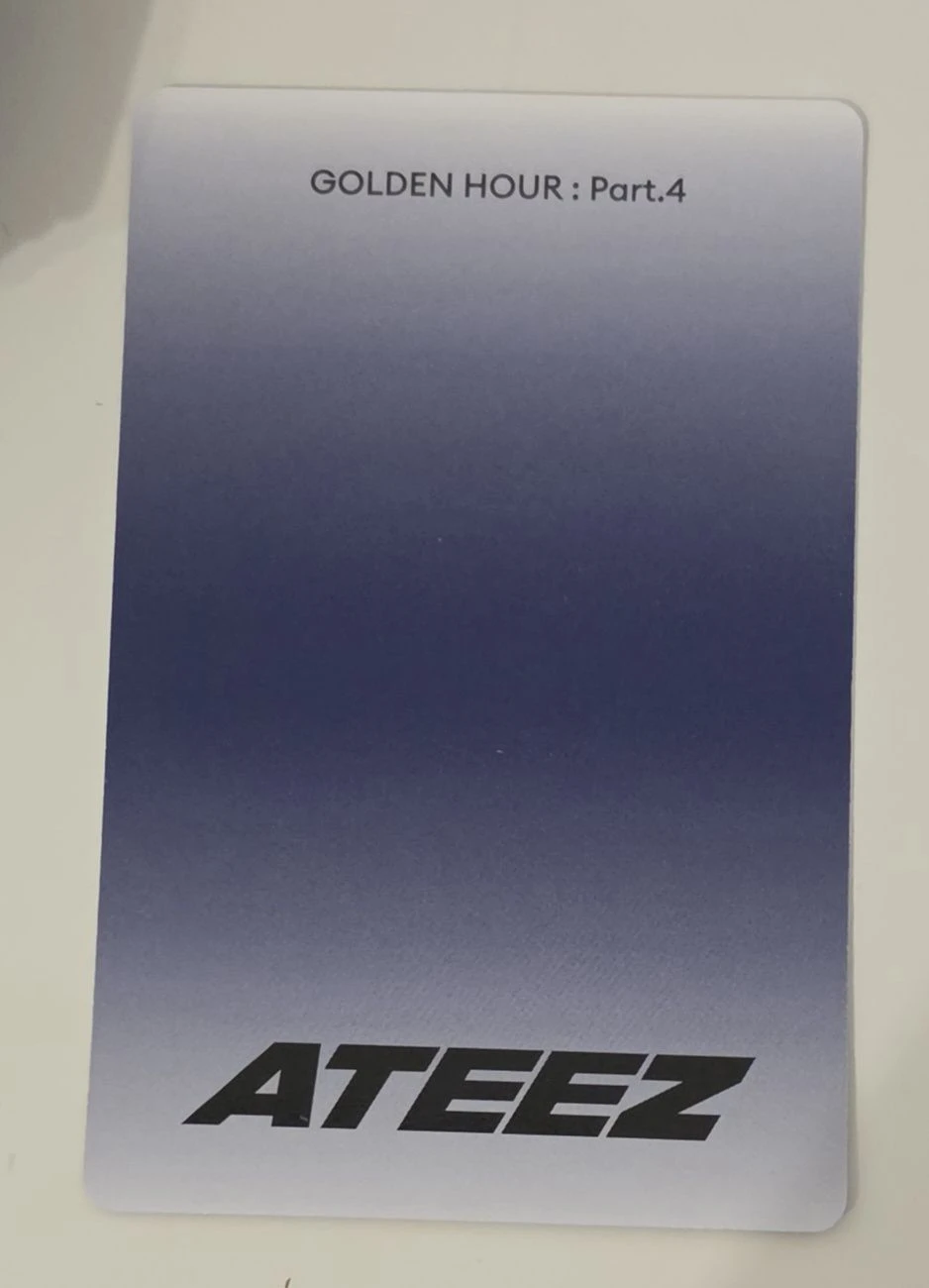 ATEEZ Hongjoong ATEEZ - Hongjoong - Golden Hour : Part.4 Album album photocard poca album listing photo 2
