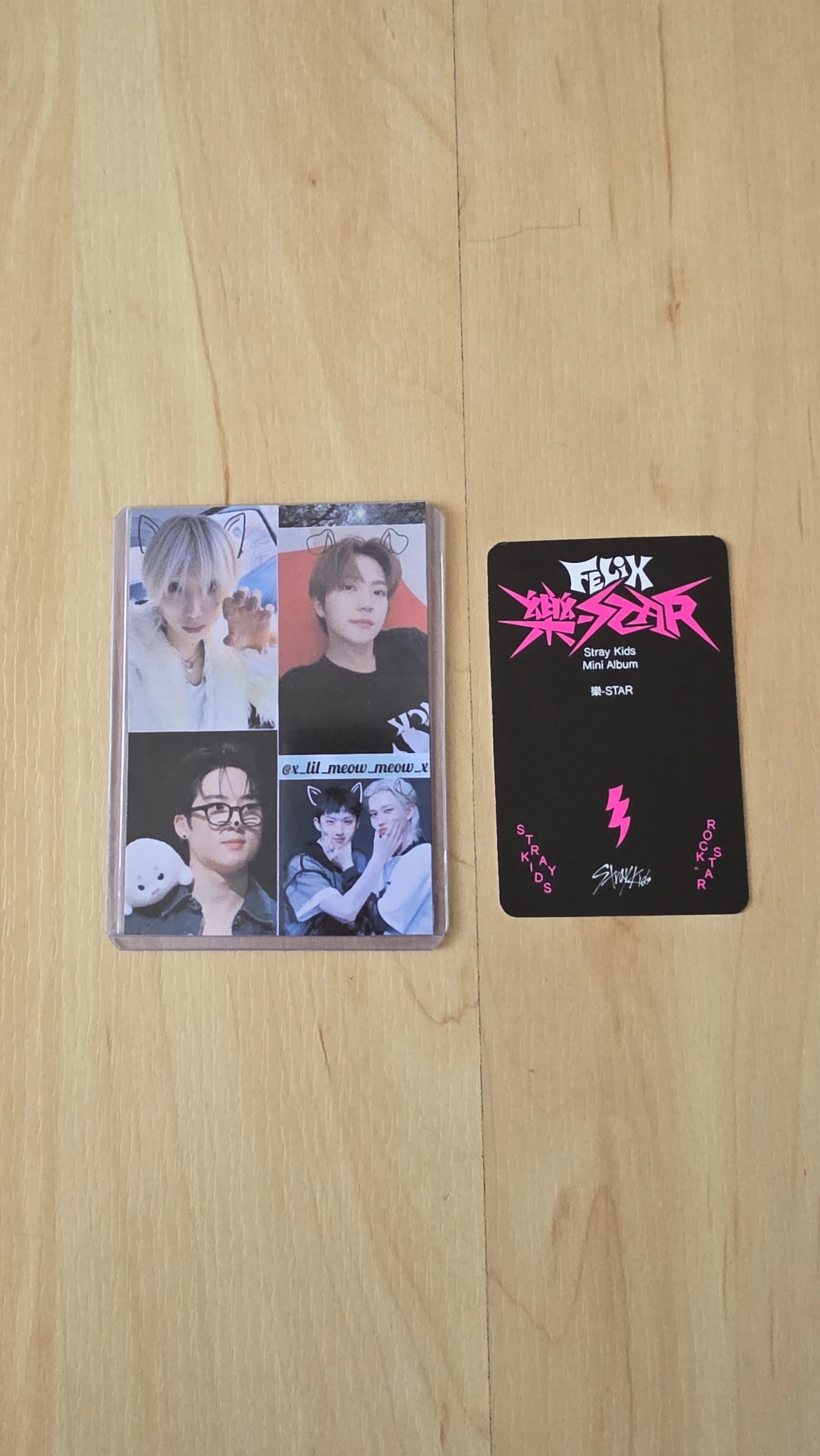 Stray Kids Felix Stray Kids - Felix - Rock-Star Album album photocard pre-order benefit postcard version listing photo 2