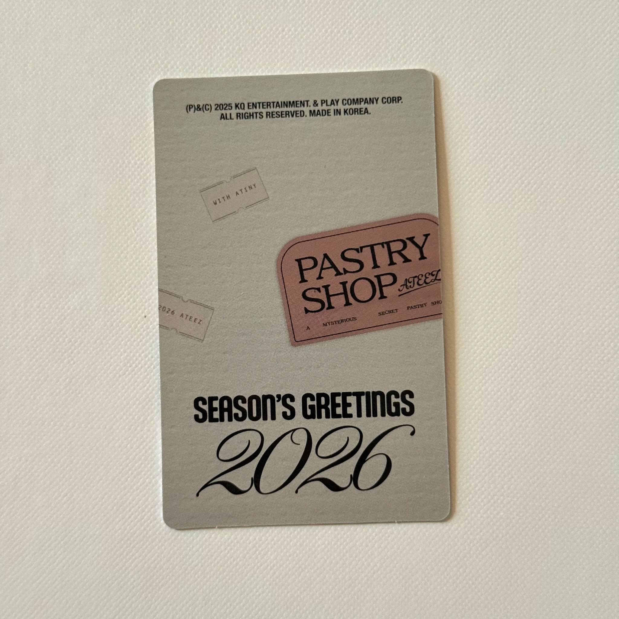 ATEEZ ATEEZ - Yunho & Yeosang & Wooyoung - 2026 SEASON’S GREETINGS Other pob (pre-order benefit) ktown4u aladin apple music hottracks listing photo 2