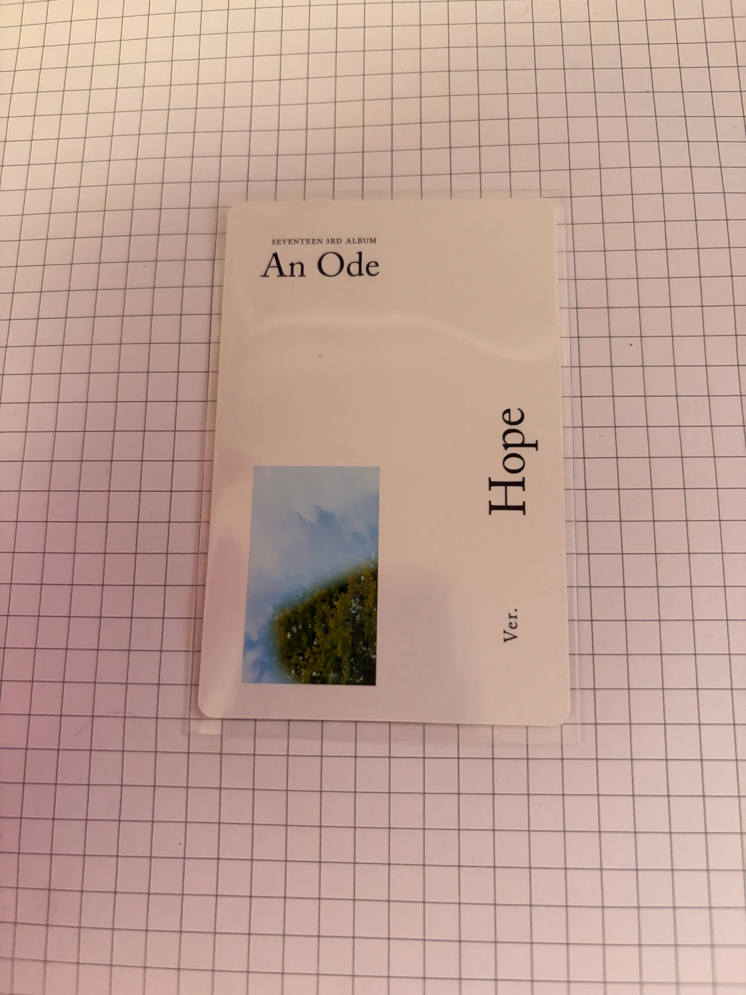 SEVENTEEN S.Coups SEVENTEEN - S.Coups - An Ode Album hope version white back album photocard listing photo 2