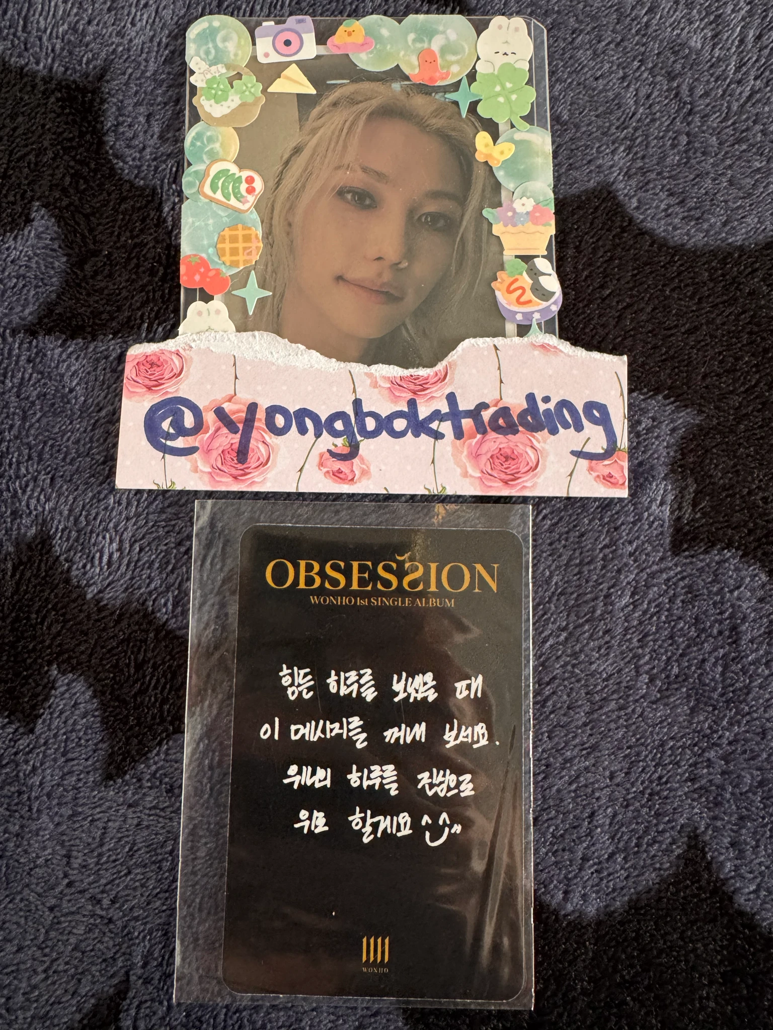 Wonho Wonho Wonho - Wonho - Obsession Album album photocard version 3 listing photo 2