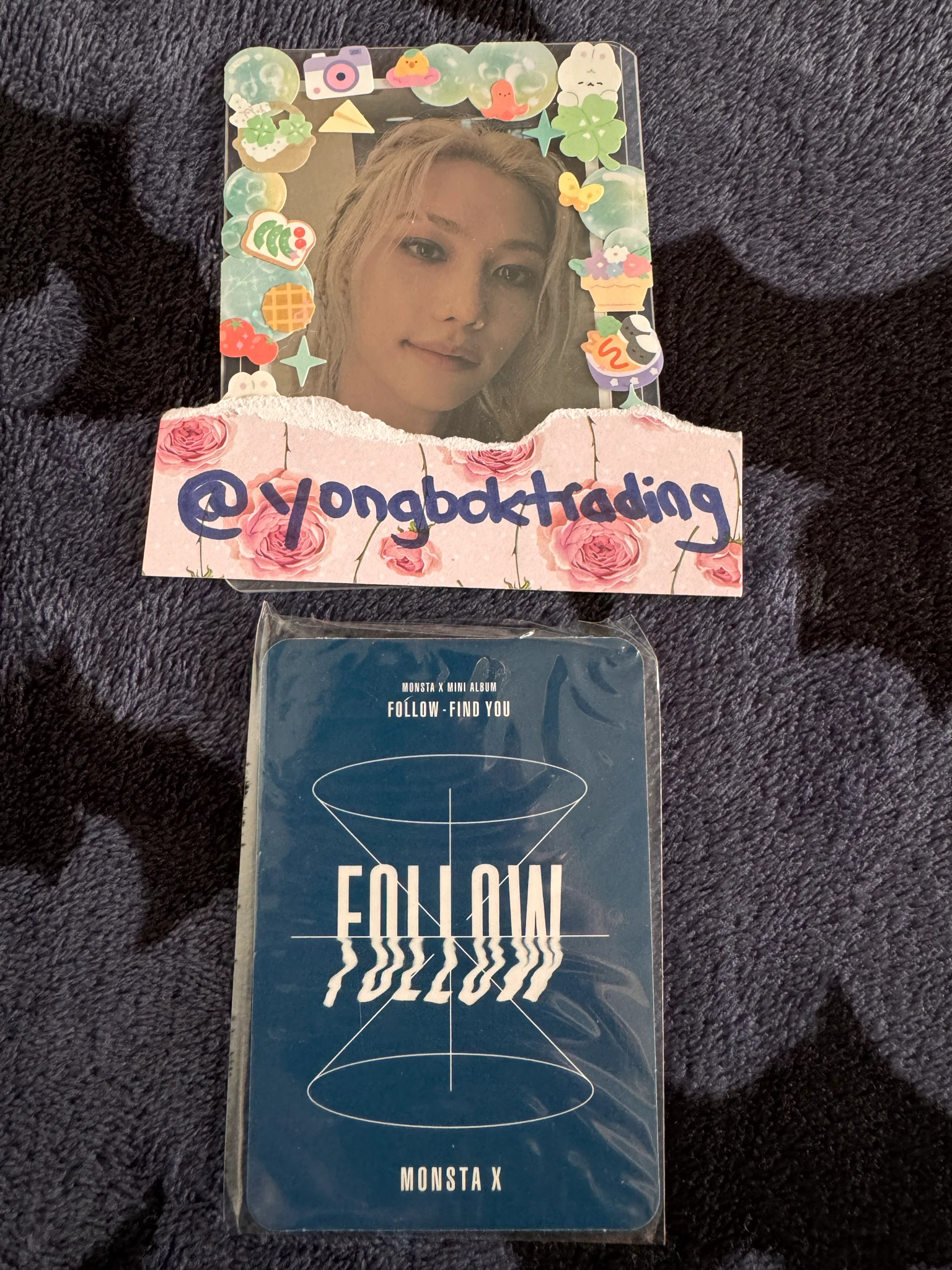 MONSTA X Hyungwon MONSTA X - Hyungwon - Follow - Find You Album version 4 album photocard listing photo 2