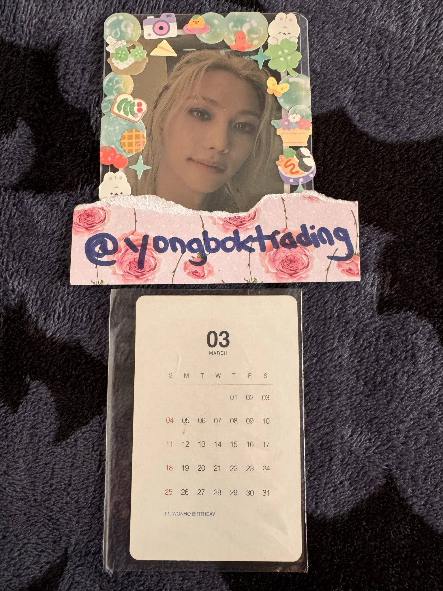 MONSTA X Wonho MONSTA X - Wonho - 2018 Season's Greetings Other kit inclusion photocard set season's greetings listing photo 2