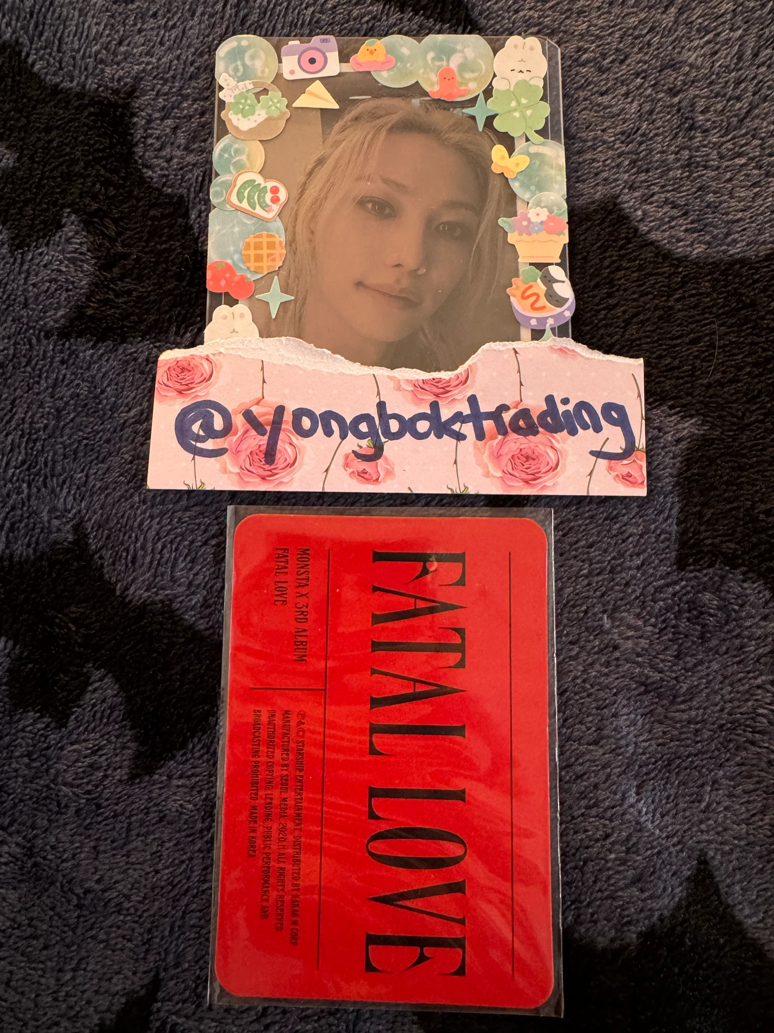 MONSTA X Hyungwon MONSTA X - Hyungwon - Fatal Love Album album photocard listing photo 2