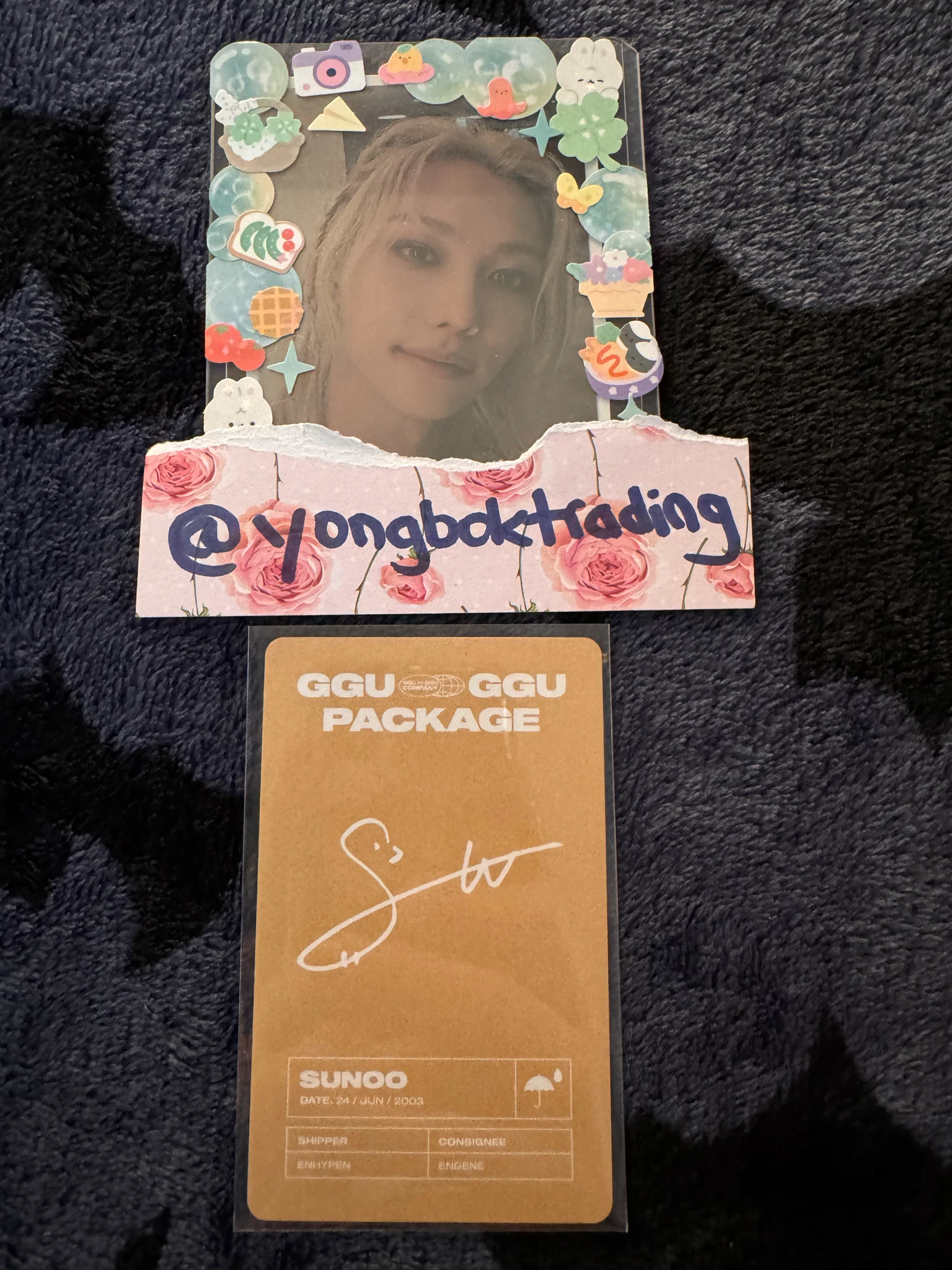 ENHYPEN Sunoo ENHYPEN - Sunoo - 2022 GGU GGU Package Other photocard set listing photo 2