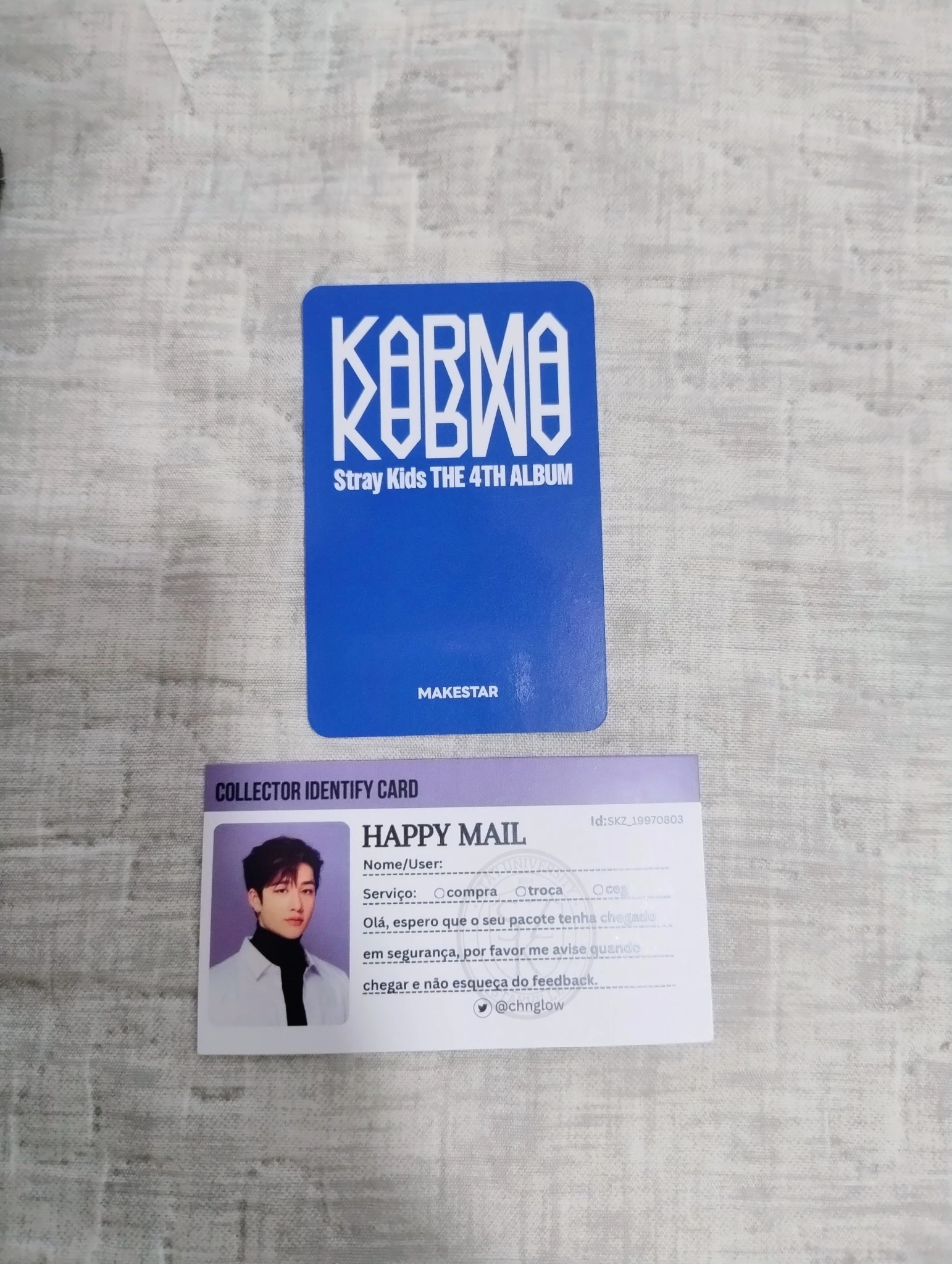 Stray Kids Changbin Stray Kids - Changbin - KARMA Album pre-order benefit makestar listing photo 2
