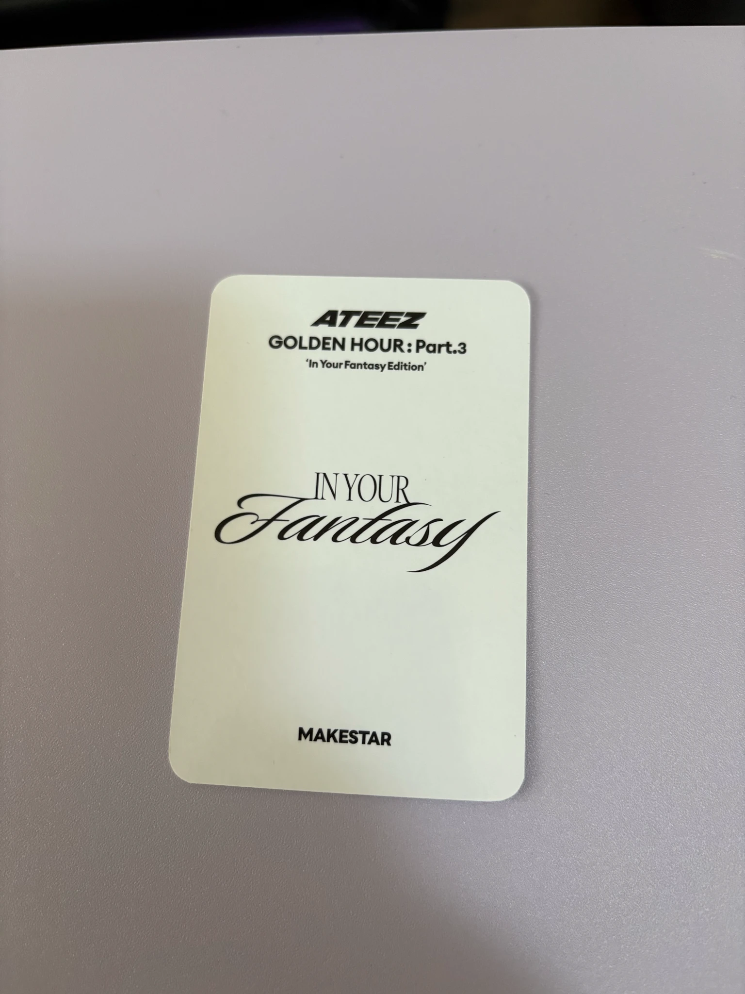ATEEZ San ATEEZ - San - Golden Hour : Part.3 'In Your Fantasy Edition' Album limited version album photocard fnac exclusive hello82 pop-up exclusive makestar lucky draw image card poca album target exclusive walmart exclusive listing photo 2