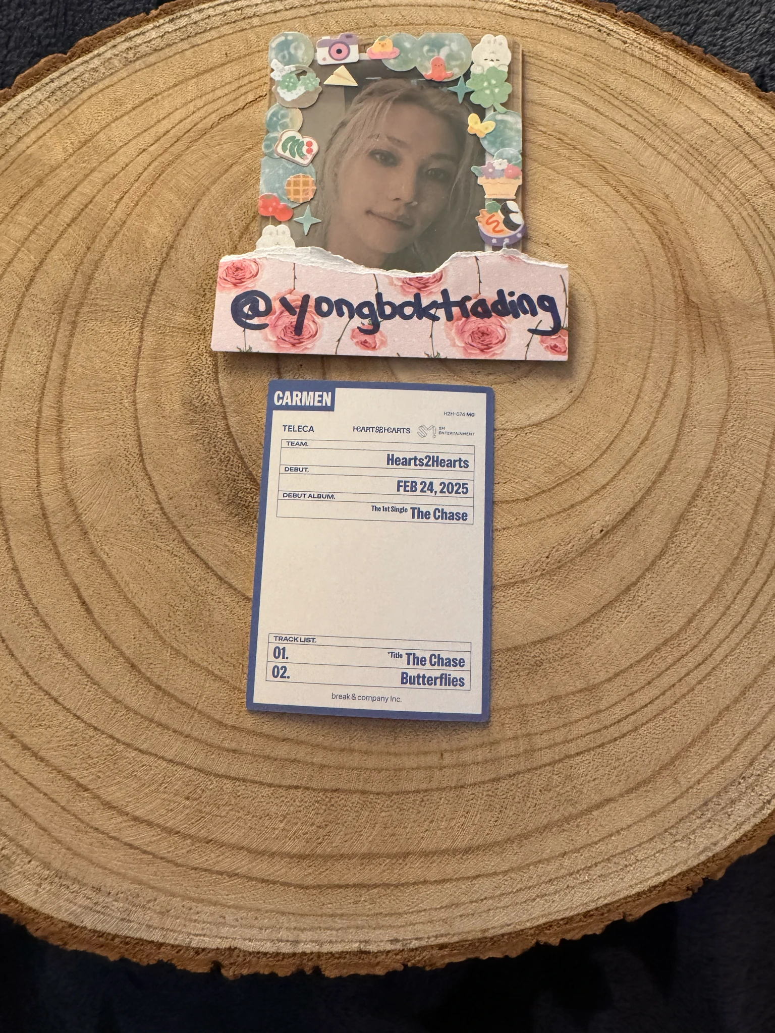 Hearts2Hearts Carmen Hearts2Hearts - Carmen - TELECA 2025 Kpop Rookie Other trading card listing photo 2