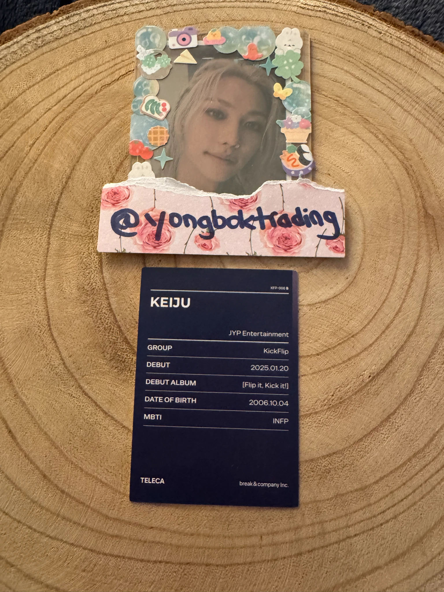 KickFlip Keiju KickFlip - Keiju - TELECA 2025 K-POP ROOKIE COLLECTION CARDS Other trading card trading pack listing photo 2