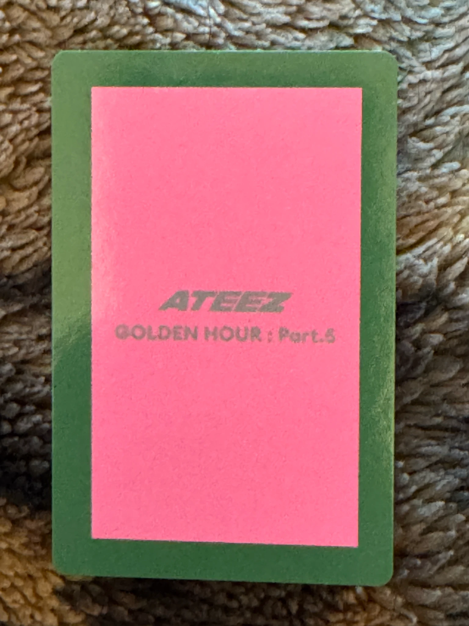 ATEEZ Mingi ATEEZ - Mingi - GOLDEN HOUR : Part.5 Album album photocard Z version listing photo 2