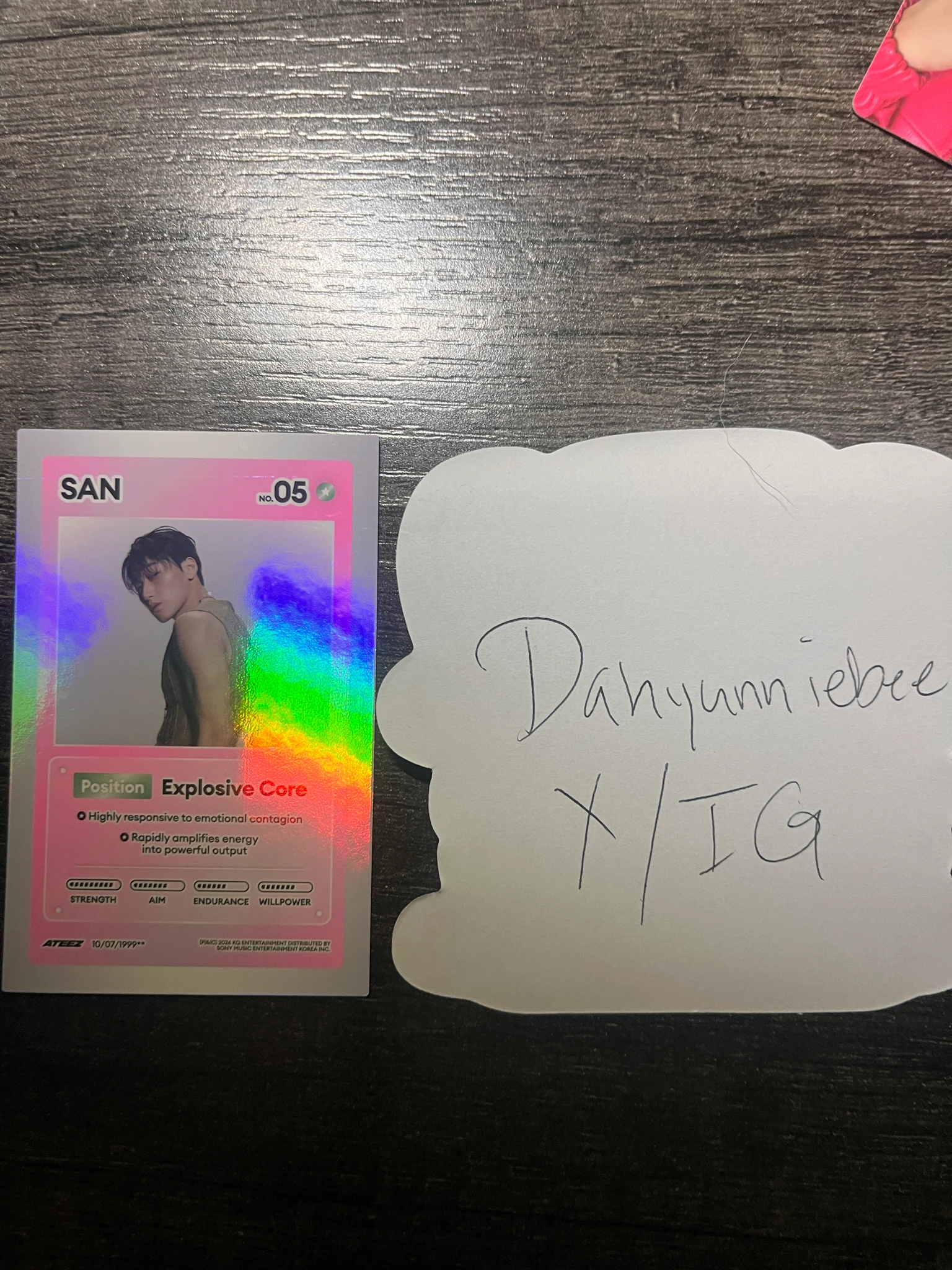 ATEEZ San ATEEZ - San - GOLDEN HOUR : Part.5 Album album photocard target version A version listing photo 2
