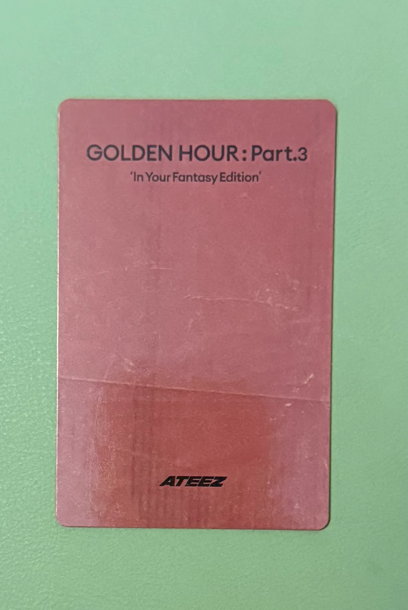 ATEEZ Jongho ATEEZ - Jongho - Golden Hour : Part.3 'In Your Fantasy Edition' Album album photocard limited version listing photo 2