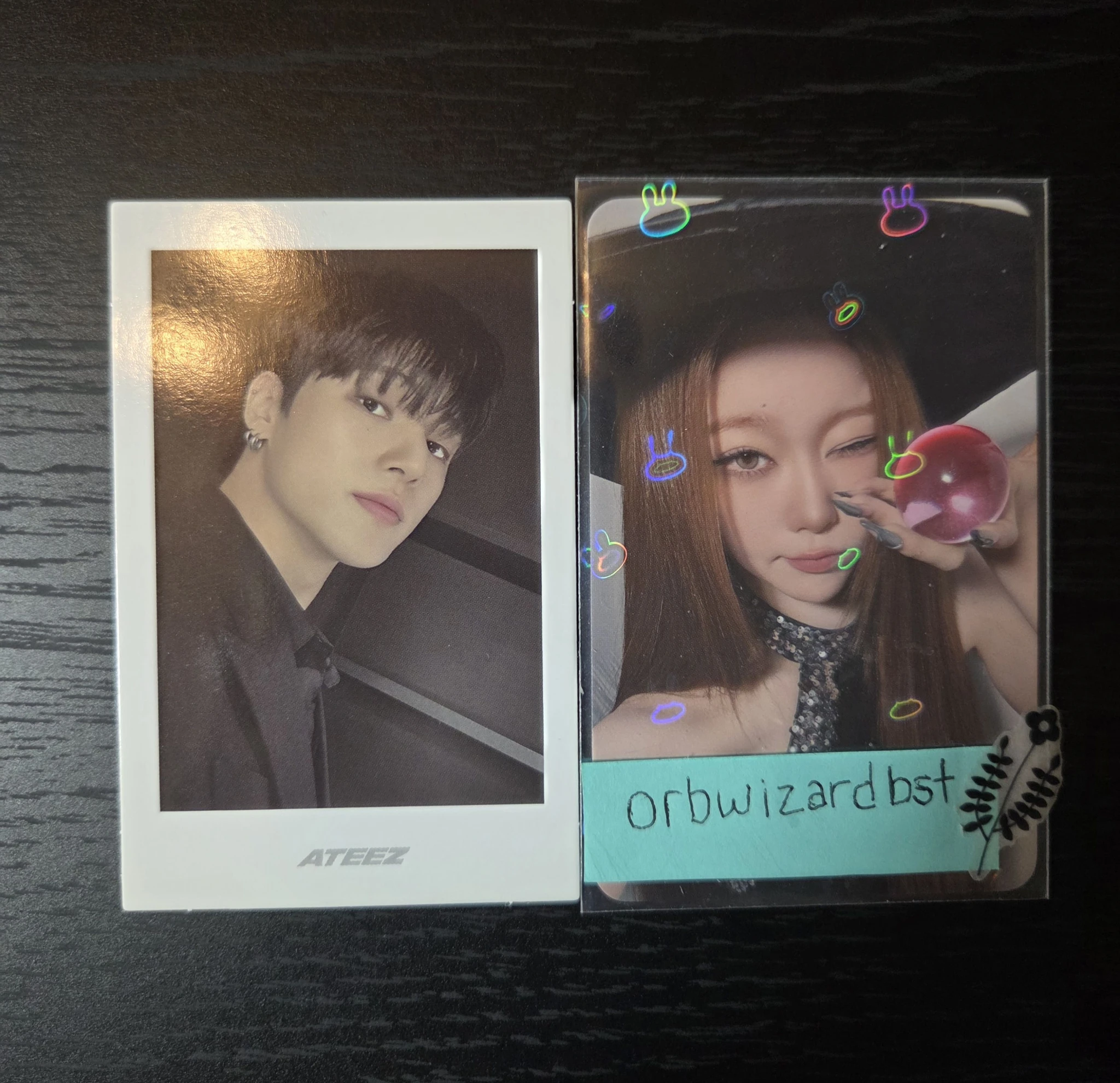 ATEEZ Wooyoung ATEEZ - Wooyoung - Golden Hour : Part.3 Album poca album polaroid  listing photo 2