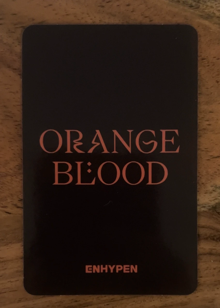 ENHYPEN Jake ENHYPEN - Jake - ORANGE BLOOD Album video call kpopmerch round 1 listing photo 2