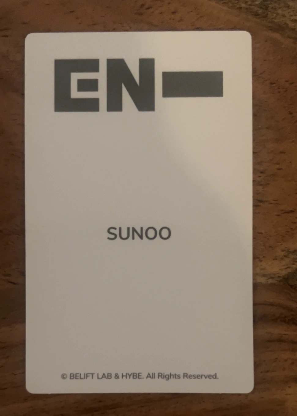 ENHYPEN Sunoo ENHYPEN - Sunoo - Official Light Stick Ver. 2 Other lightstick photocard set listing photo 2