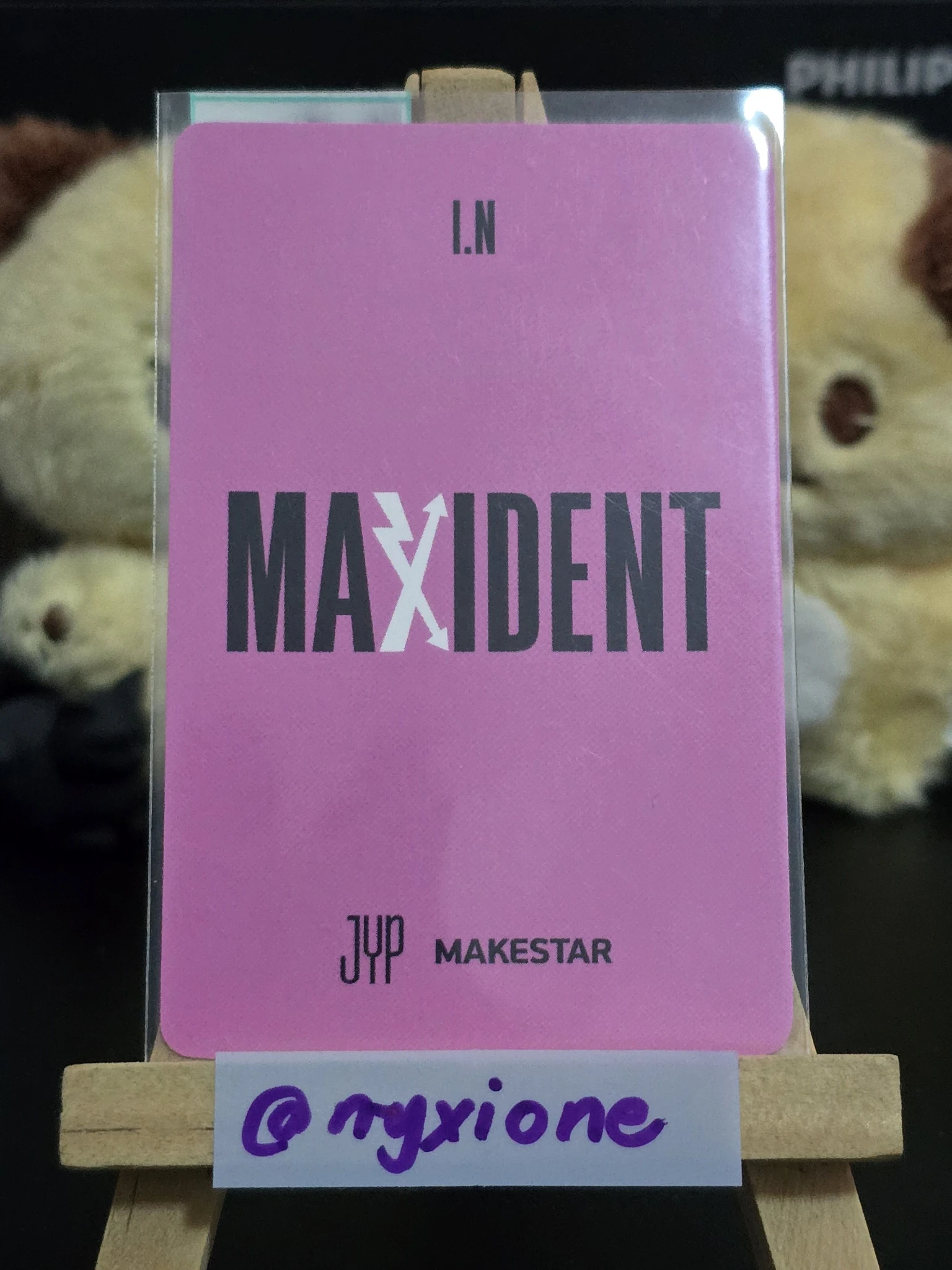 Stray Kids I.N Stray Kids - I.N - Maxident Album pre-order benefit (pob) makestar holographic (hologram) listing photo 2