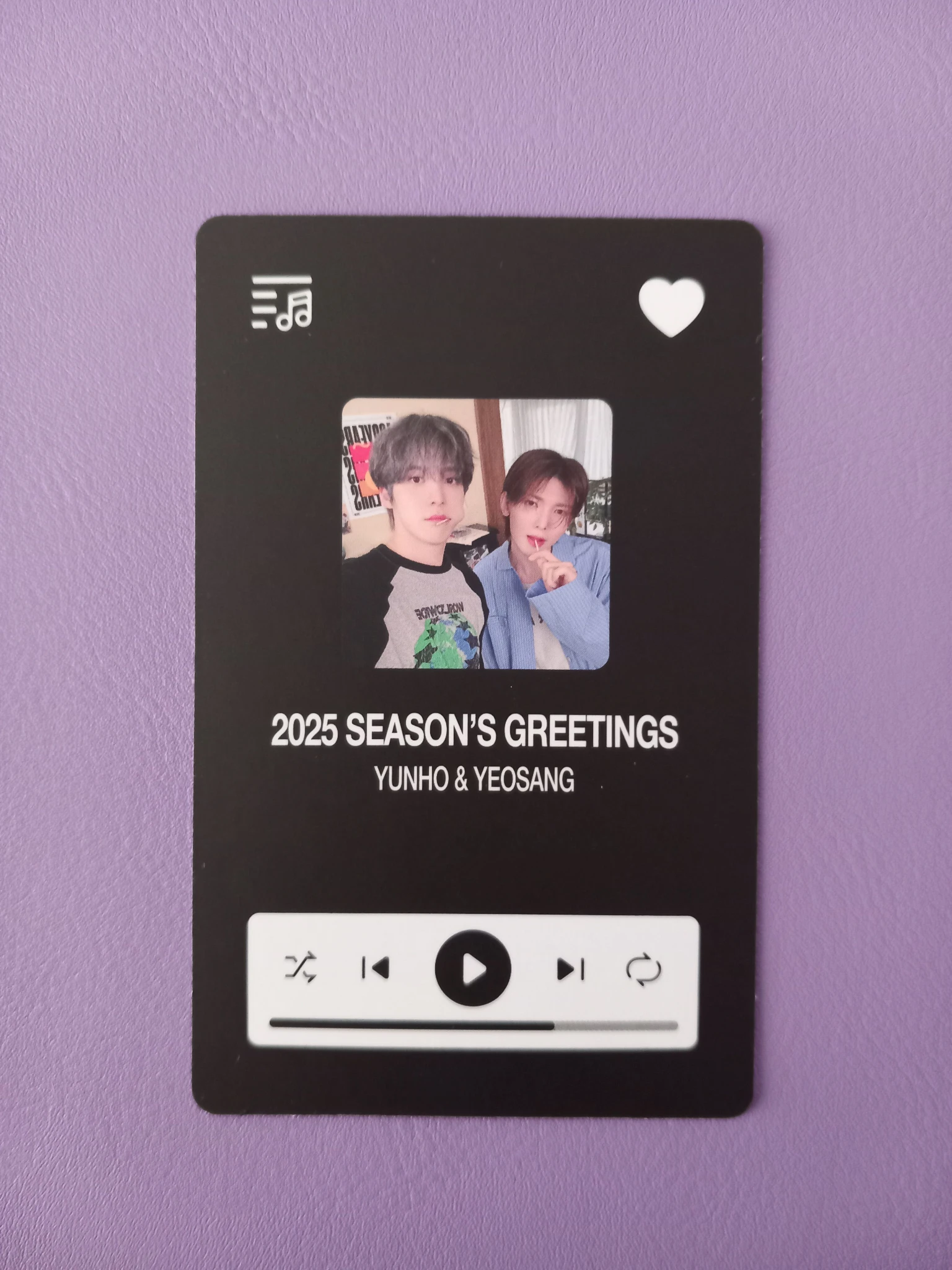 ATEEZ ATEEZ - Yunho & Yeosang - 2025 SEASONS GREETINGS Other unit photocard ktown4u pre-order benefit (pob) listing photo 2