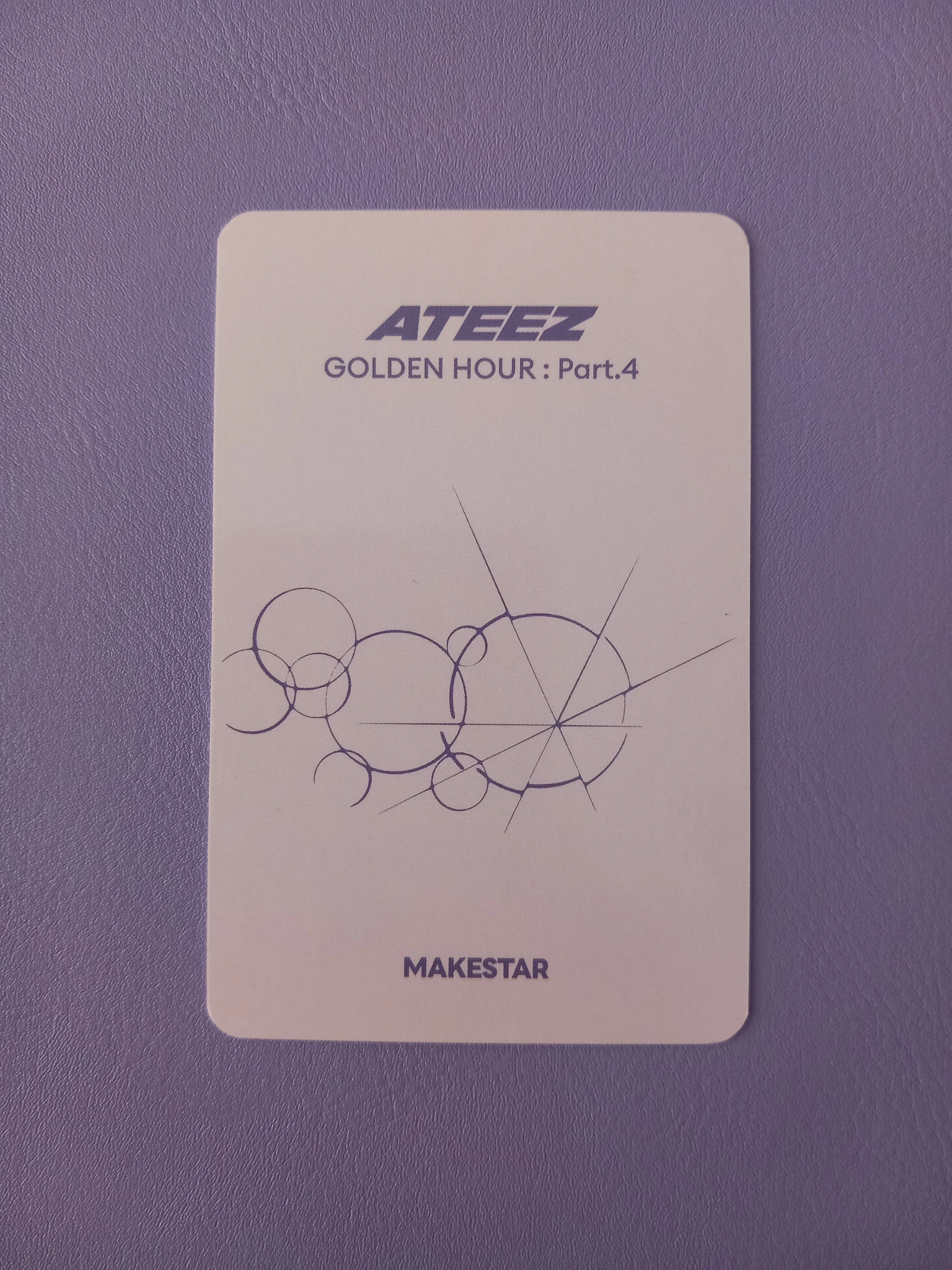 ATEEZ ATEEZ - Yunho & Yeosang - Golden Hour : Part.4 Album fansign makestar round 6 unit photocard listing photo 2