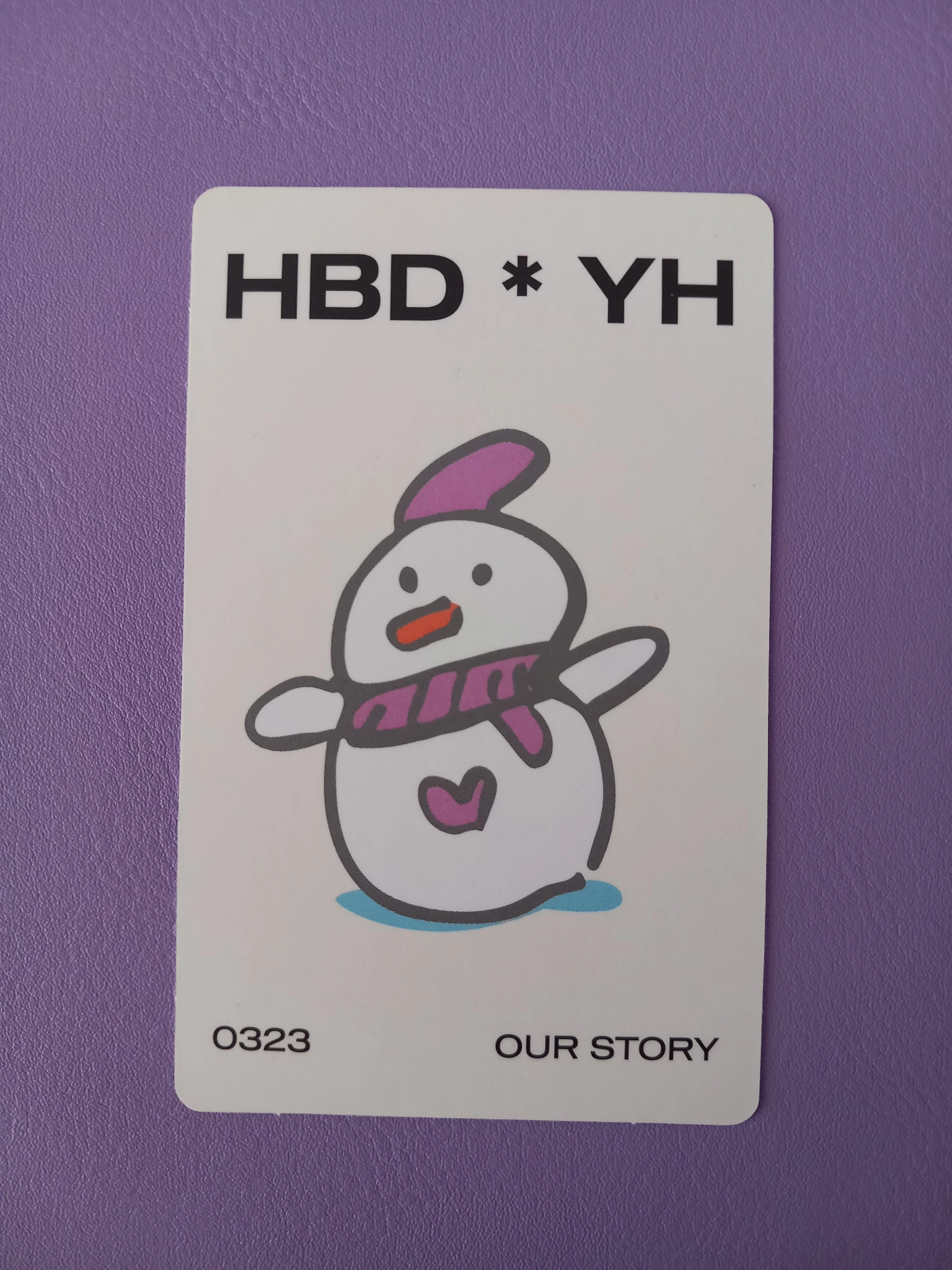 ATEEZ Yunho ATEEZ - Yunho - 2022 Our Story Birthday MD Other merch photocard listing photo 2