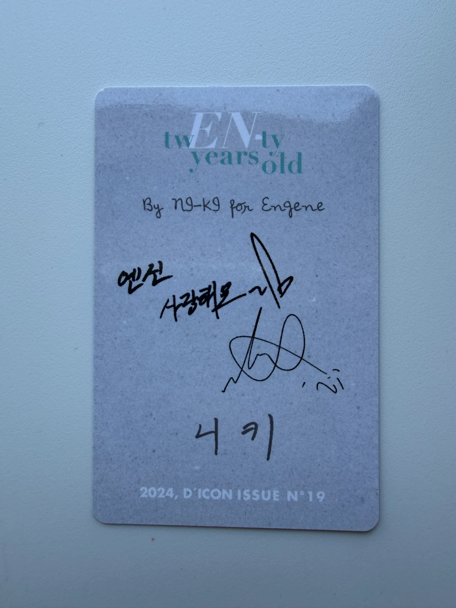 ENHYPEN Ni-ki ENHYPEN - Ni-ki - ENHYPEN DICON VOLUME N°19 tw(EN-)ty years old Other unit cover dicon listing photo 2