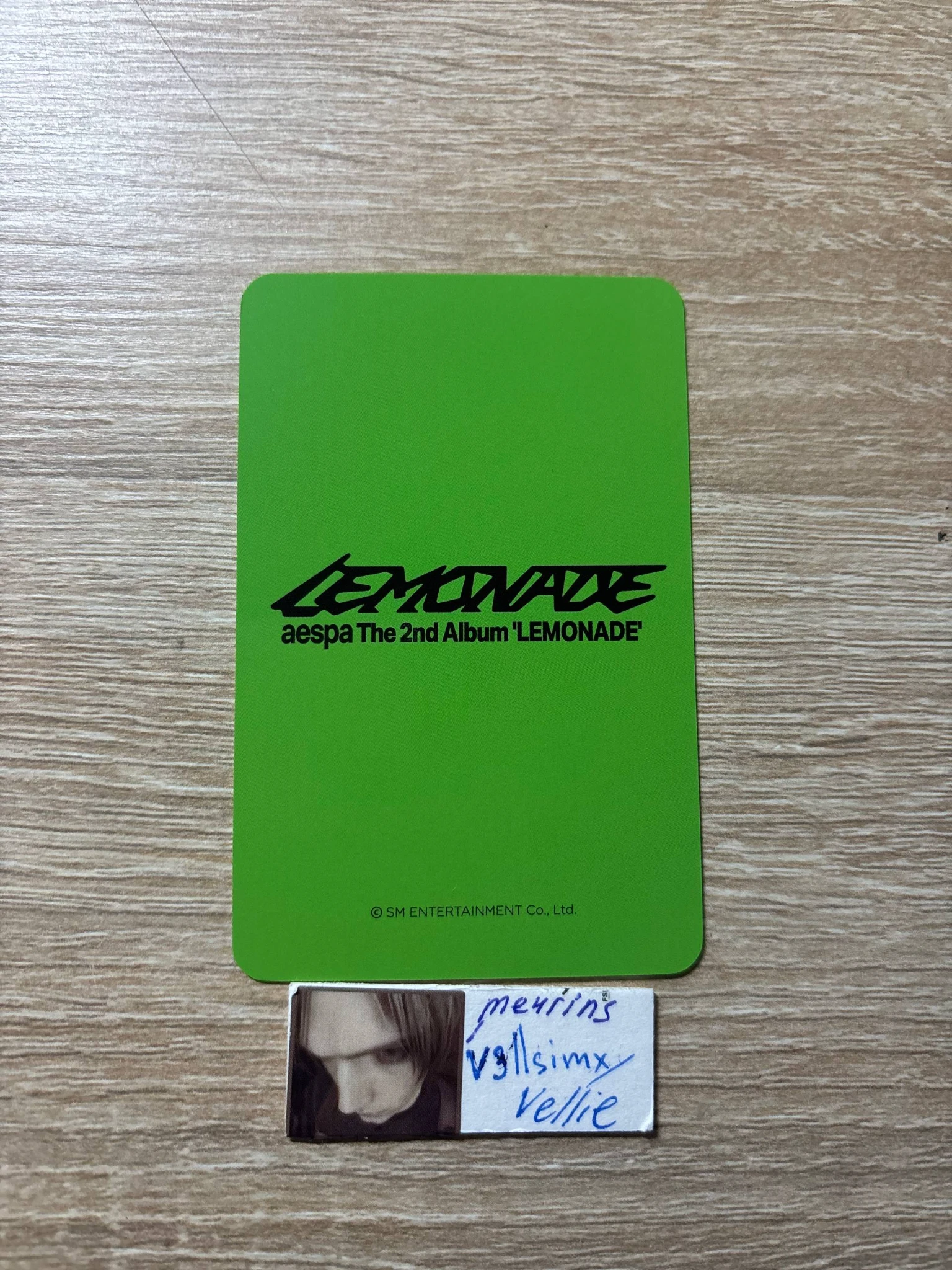 aespa Ningning aespa - Ningning - Lemonade Album makestar lucky draw (LD) mutant version listing photo 2