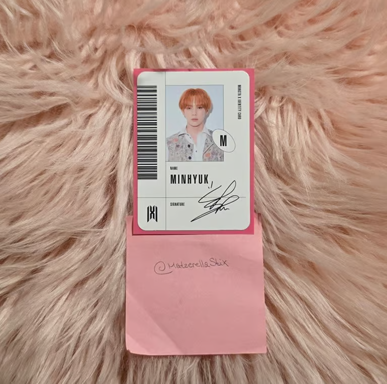 MONSTA X Minhyuk MONSTA X - Minhyuk - Follow - Find You Album album photocard id card M version first press only listing photo 2