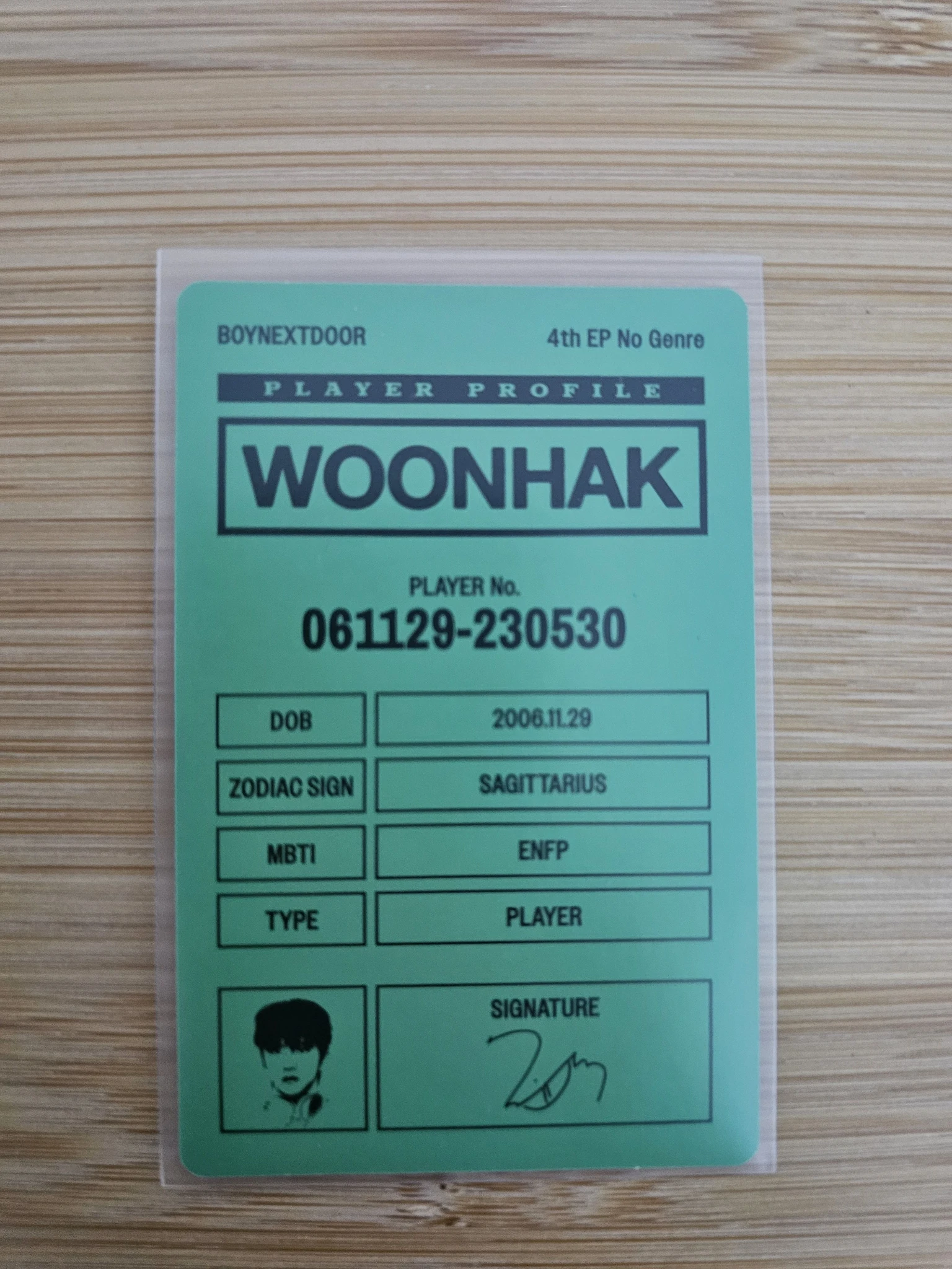 BOYNEXTDOOR Woonhak BOYNEXTDOOR - Woonhak - No Genre Album album photocard board game ver. listing photo 2