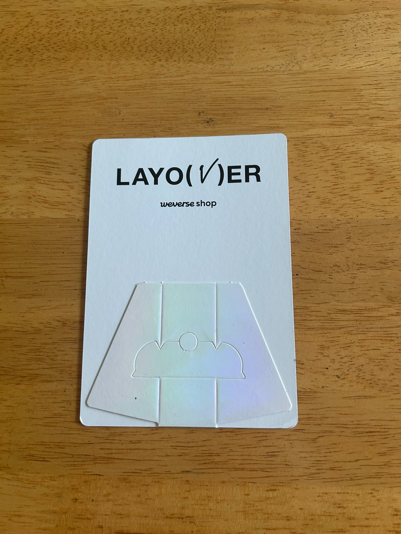 BTS V BTS - V - Layover Album weverse global hologram pre-order benefit listing photo 2