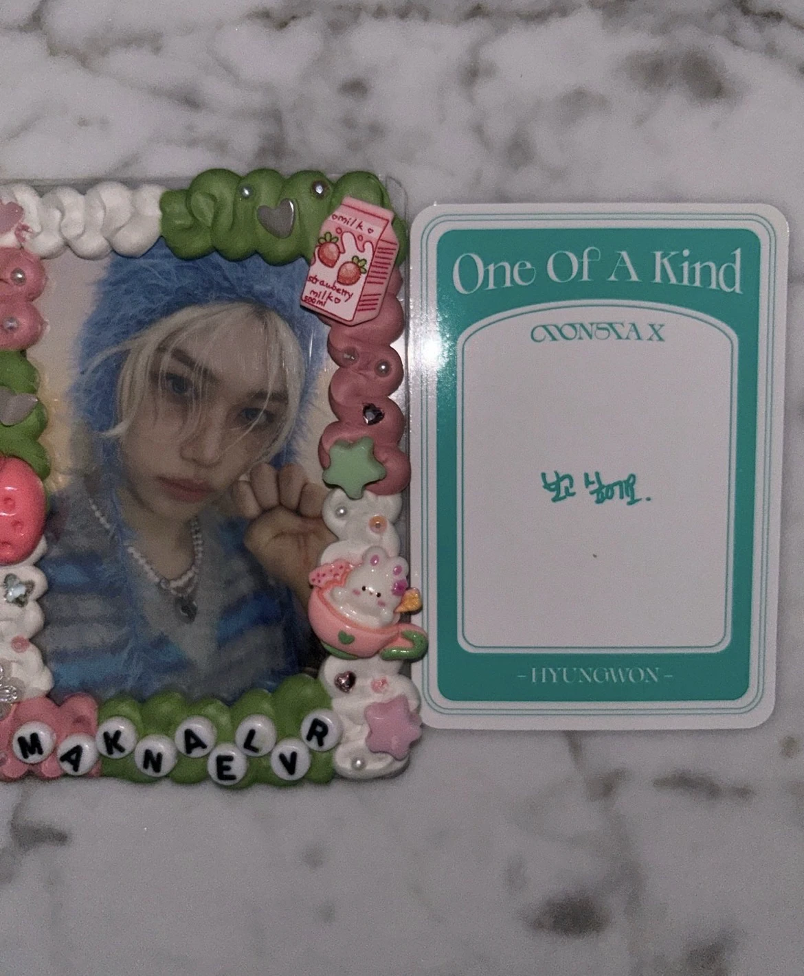 MONSTA X Hyungwon MONSTA X - Hyungwon - One of a Kind Album album photocard trading card non-standard size listing photo 2