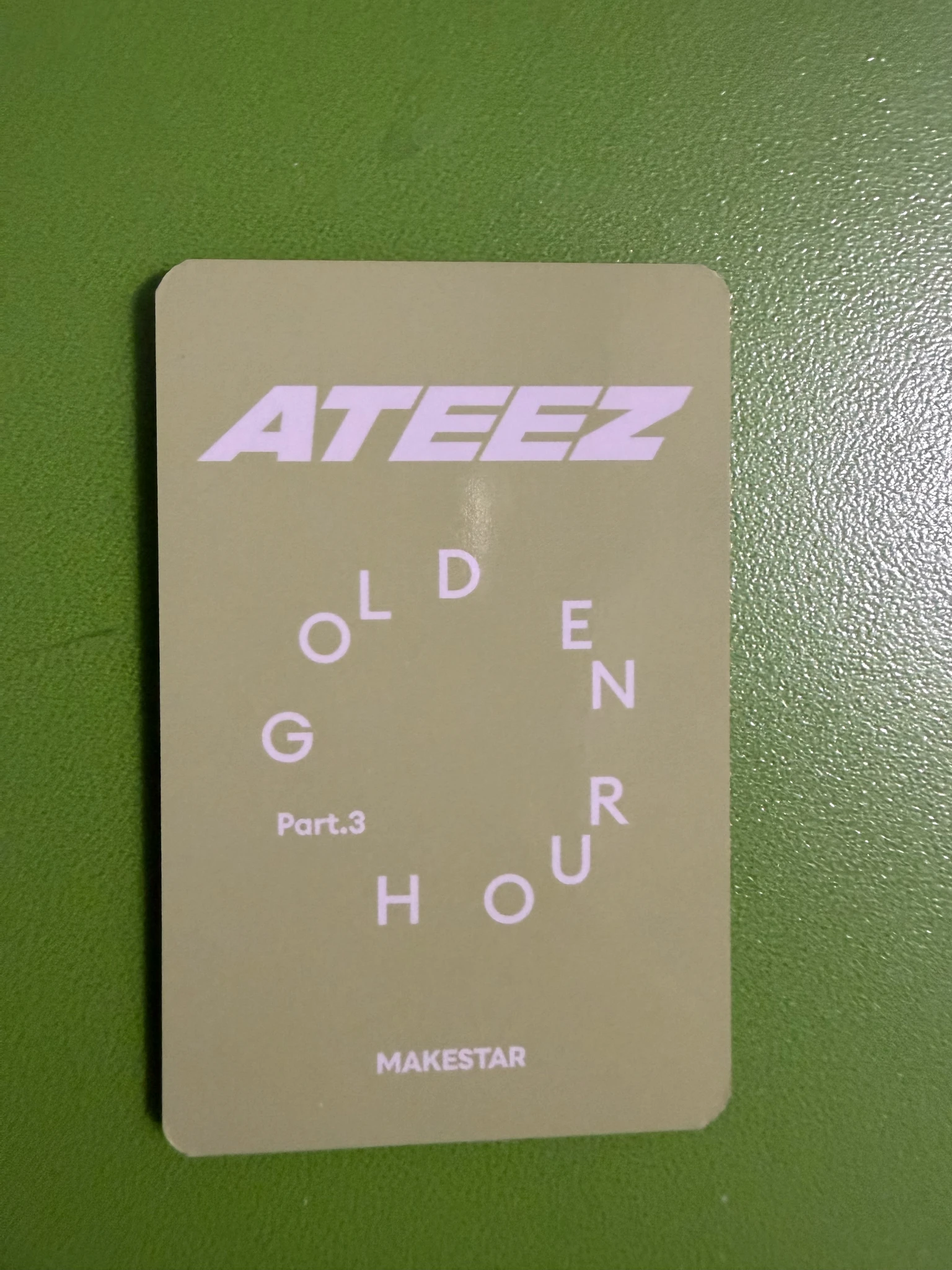 ATEEZ Yunho ATEEZ - Yunho - Golden Hour : Part.3 Album pre-order benefit (pob) makestar dinosaur ver listing photo 2