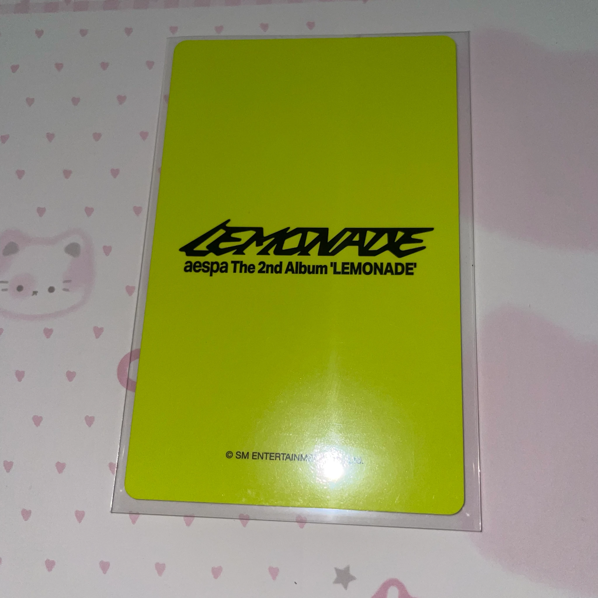 aespa Ningning aespa - Ningning - Lemonade Album pob (pre-order benefit) weverse global shop (wvg) listing photo 2