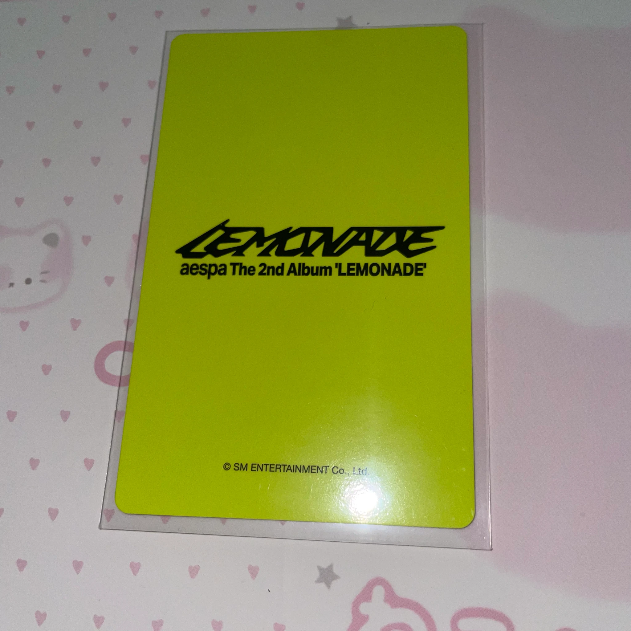 aespa Karina aespa - Karina - Lemonade Album pob (pre-order benefit) weverse global shop (wvg) listing photo 2