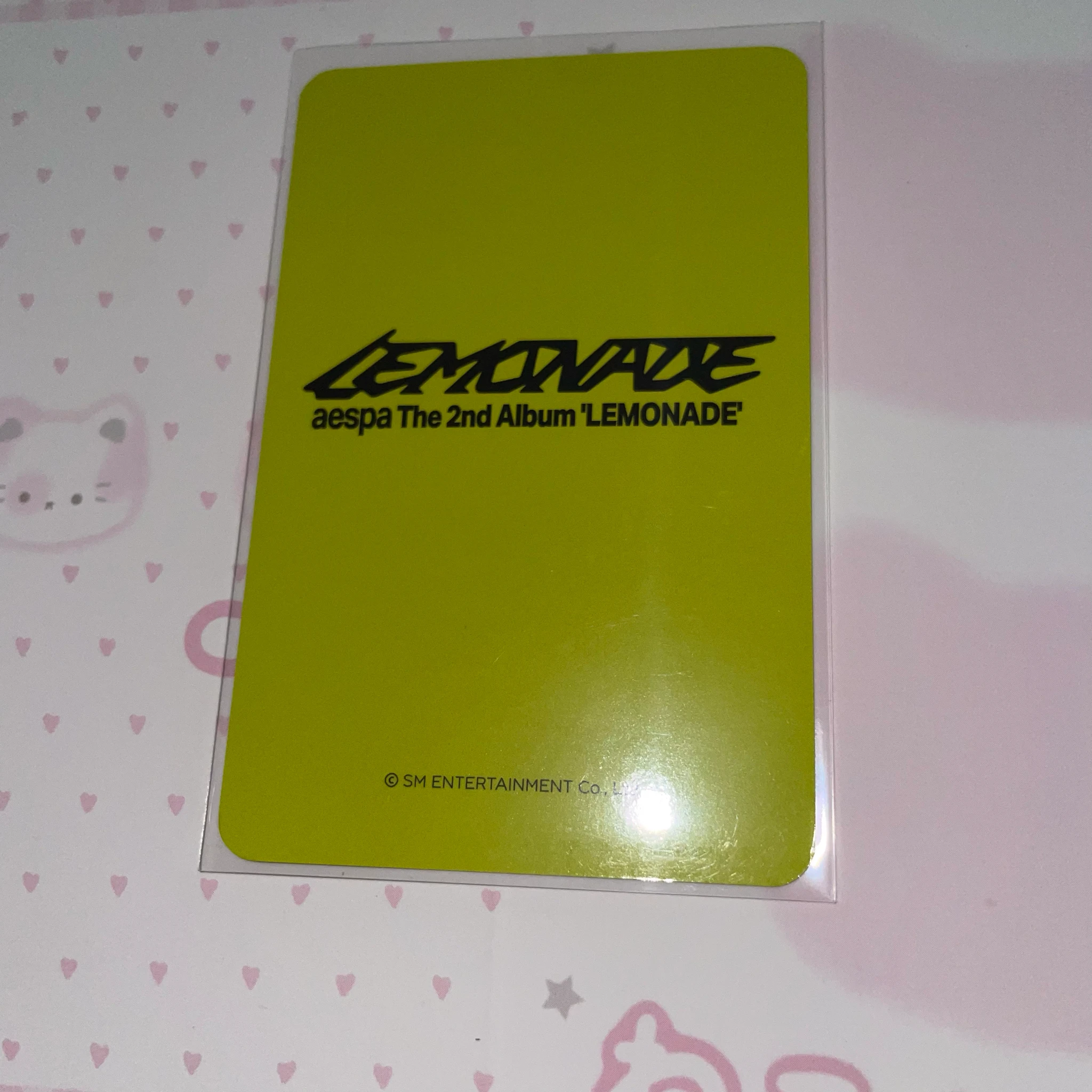 aespa Giselle aespa - Giselle - Lemonade Album pob (pre-order benefit) makestar acid version horizontal listing photo 2