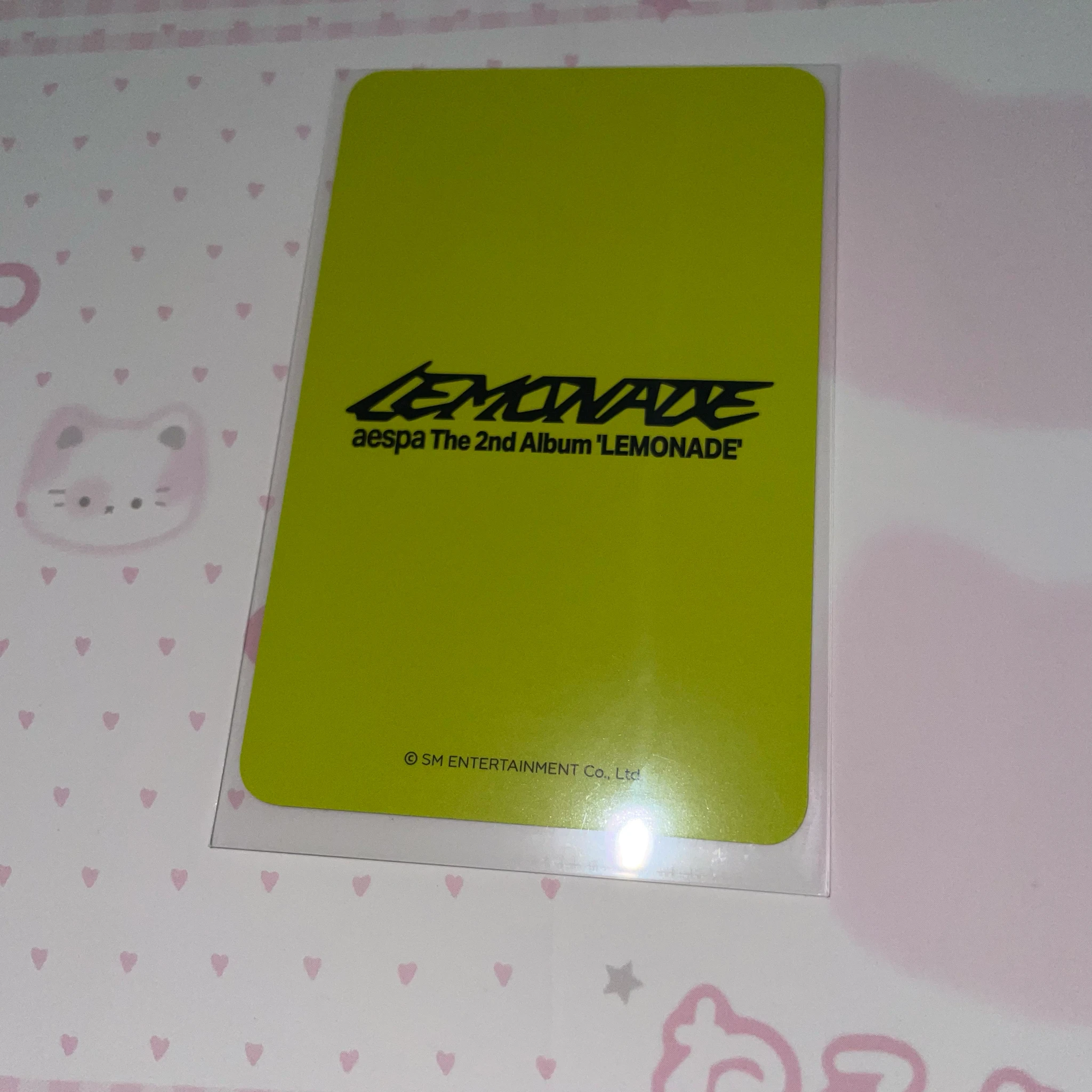 aespa Winter aespa - Winter - Lemonade Album pob (pre-order benefit) ktown4u acid version listing photo 2