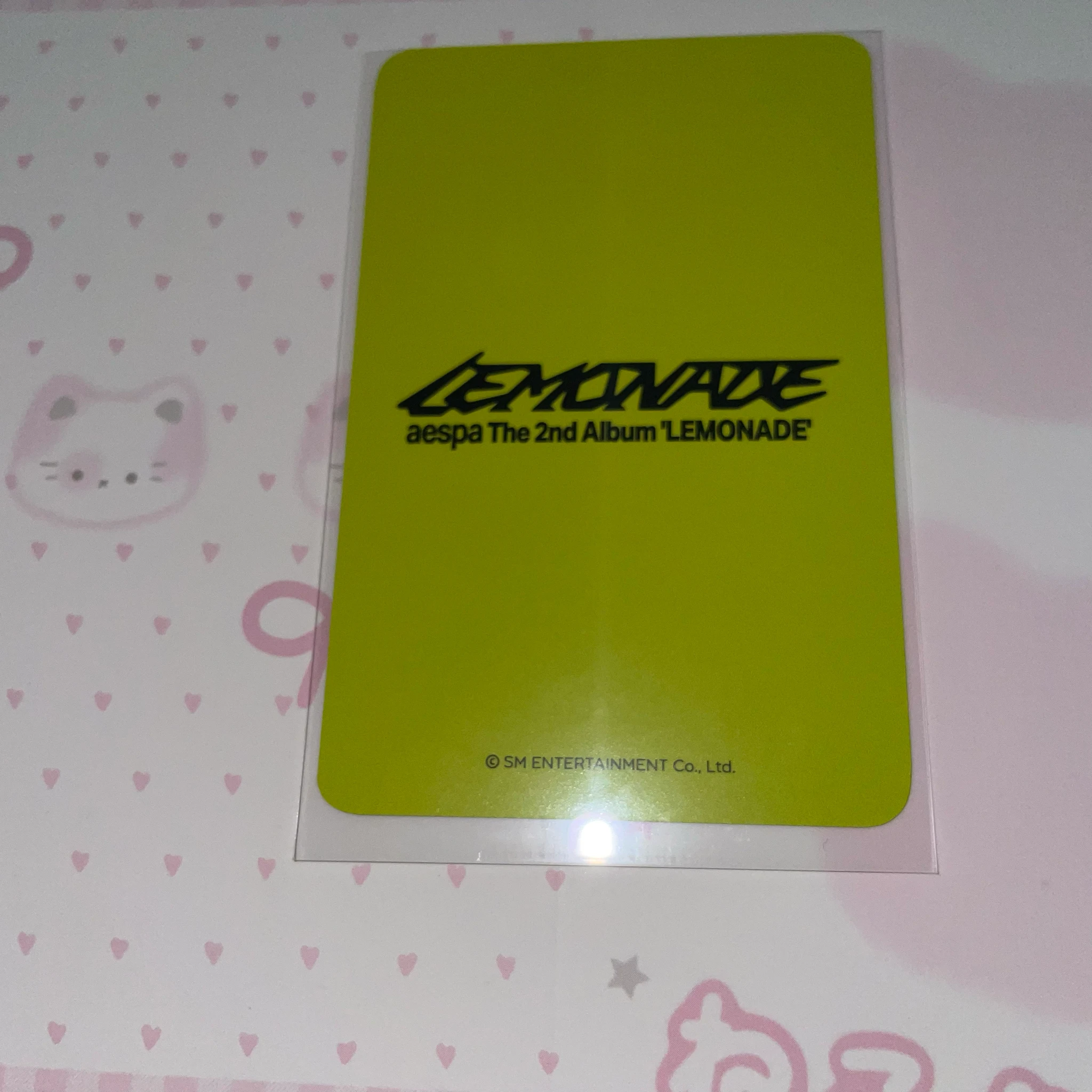 aespa Ningning aespa - Ningning - Lemonade Album pob (pre-order benefit) ktown4u acid version listing photo 2