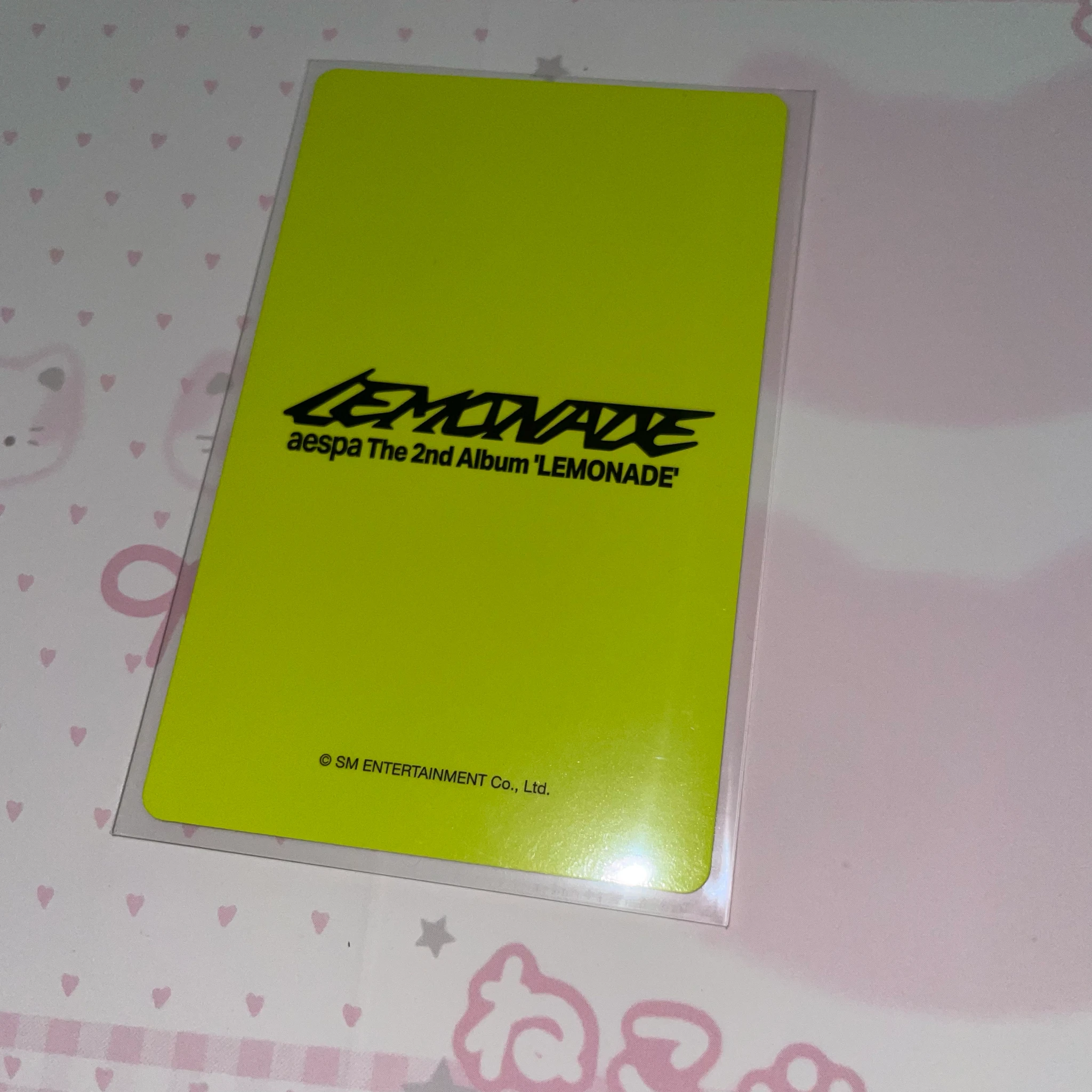 aespa Giselle aespa - Giselle - Lemonade Album weverse global shop (wvg) pob (pre-order benefit) listing photo 2