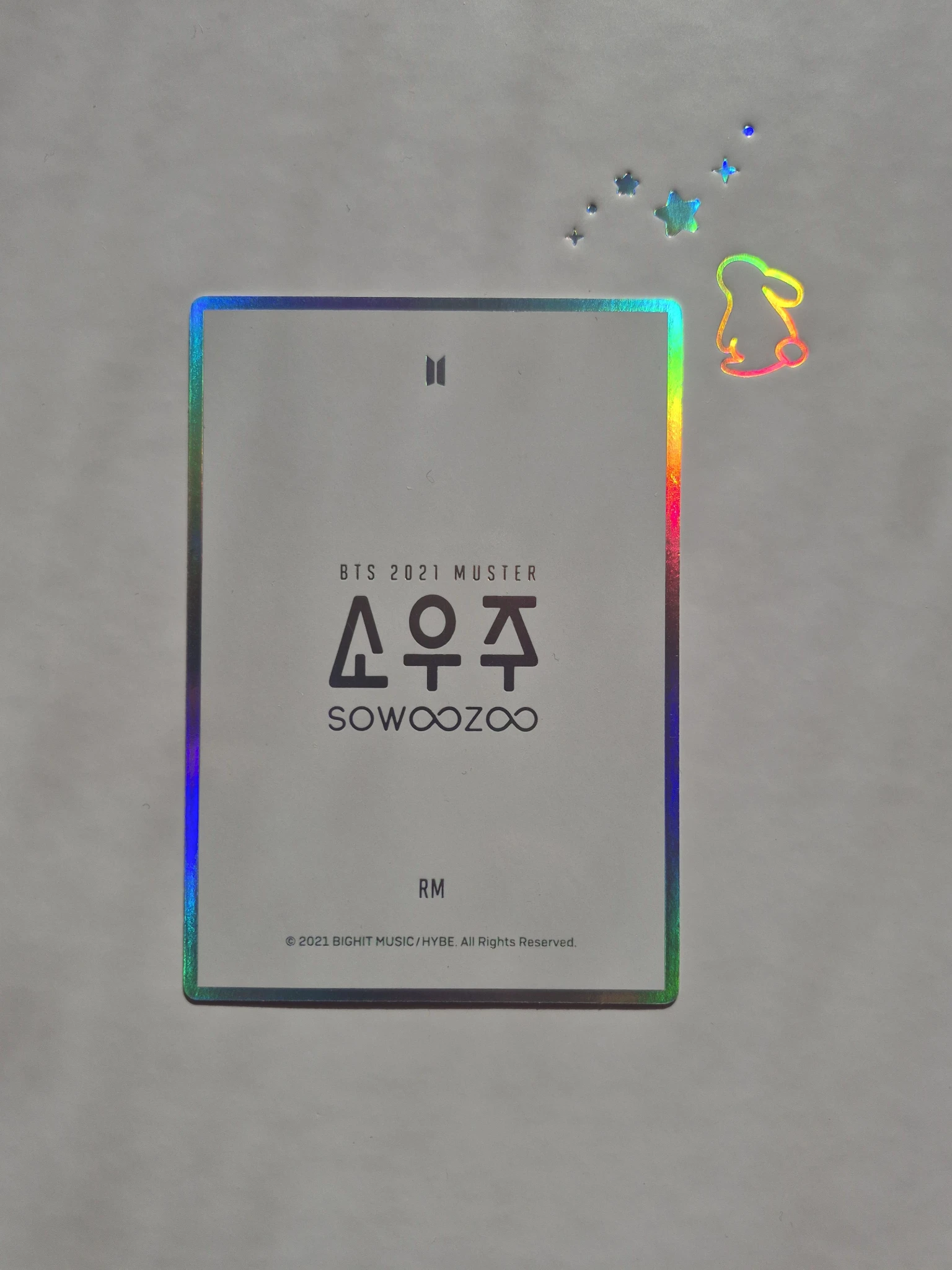 BTS RM BTS - RM - 2021 Muster Sowoozoo Event mini photocard listing photo 2